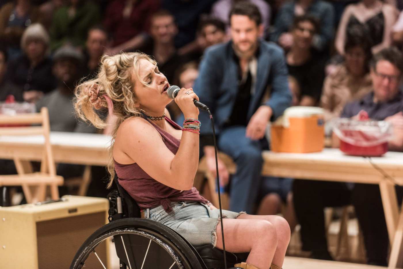 Ali Stroker at Ado Annie. Photo Credit: Teddy Wolff.