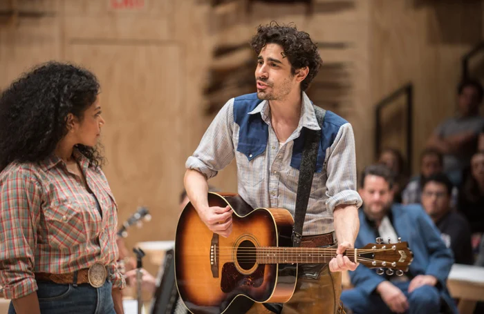Rebecca Naomi Jones as Laurey Williams and Damon Daunno as Curly McLain. Photo Credit: Teddy Wolff.