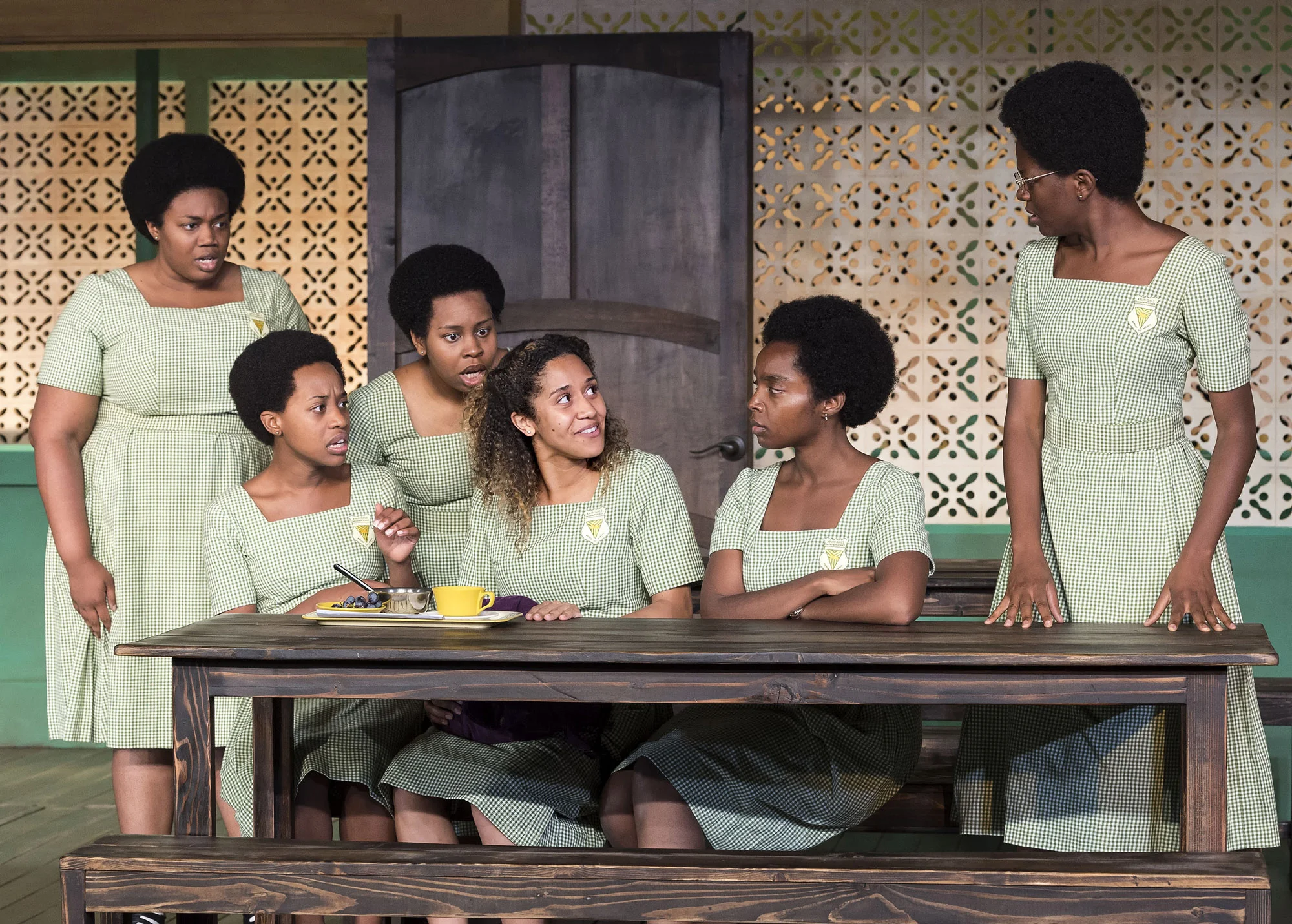 Abena Mensah-Bonsu, Mirirai Sithole, Paige Gilbert, Joanna A. Jones, MaameYaa Boafo, and Latoya Edwards. Photo Credit: Craig Schwartz.