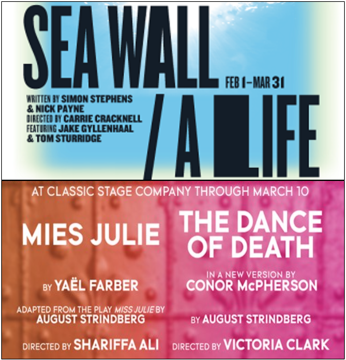 REVIEWS: “Sea Wall / A Life”, “Mies Julie”, and “The Dance of Death”