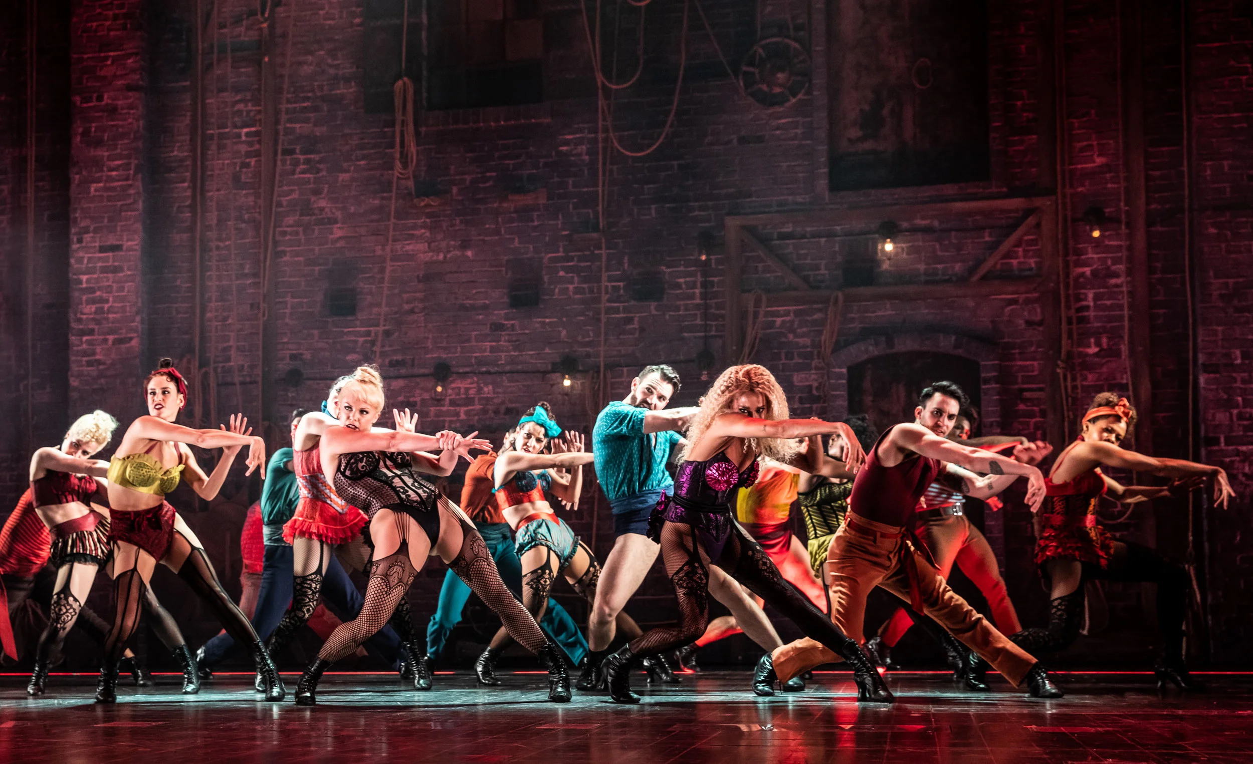 The company of “Moulin Rouge! The Musical”. Photo Credit: Matthew Murphy.