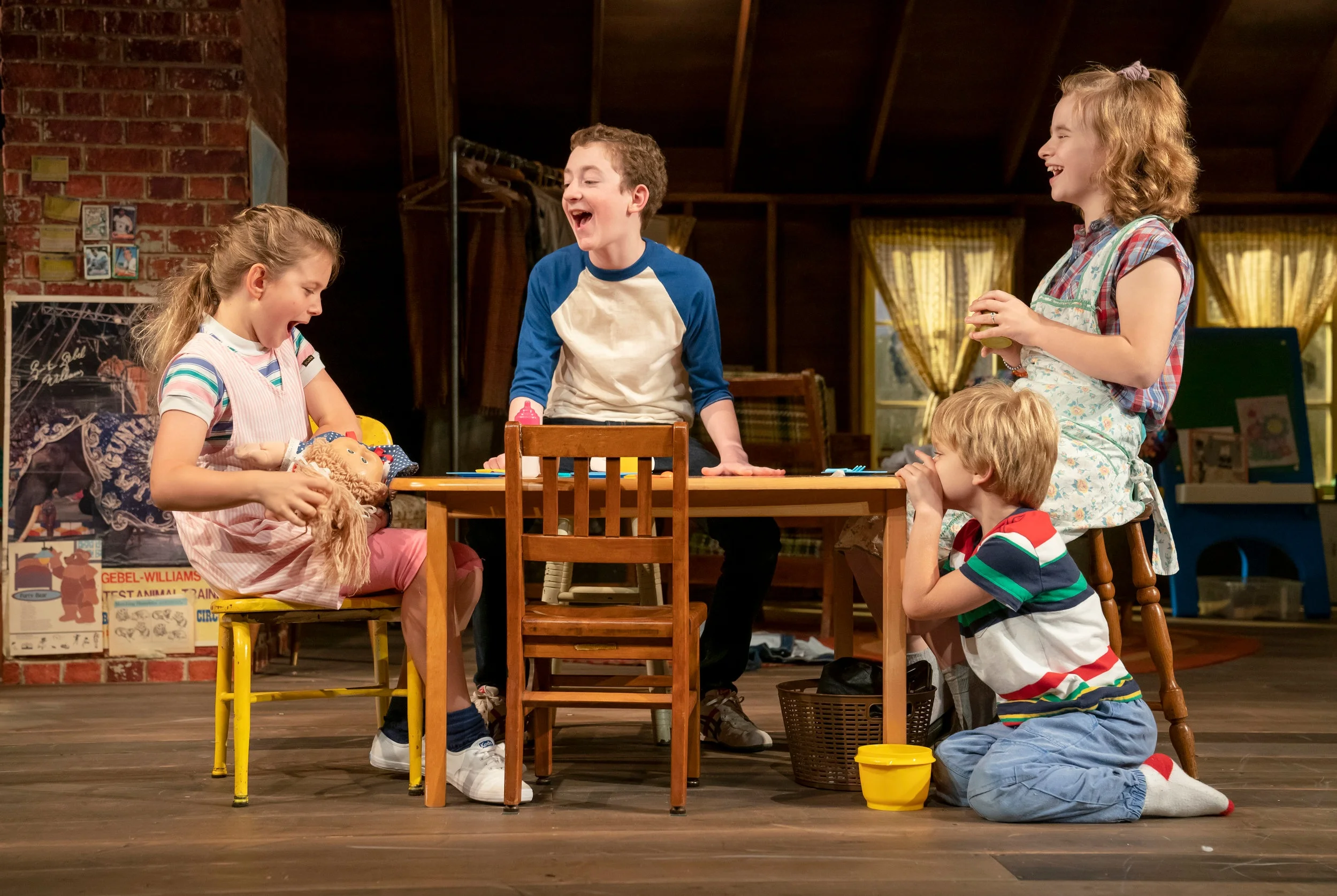Casey Hilton, Ryan Foust, Maren Heary, and Harrison Fox in “Make Believe”. Photo Credit: Joan Marcus