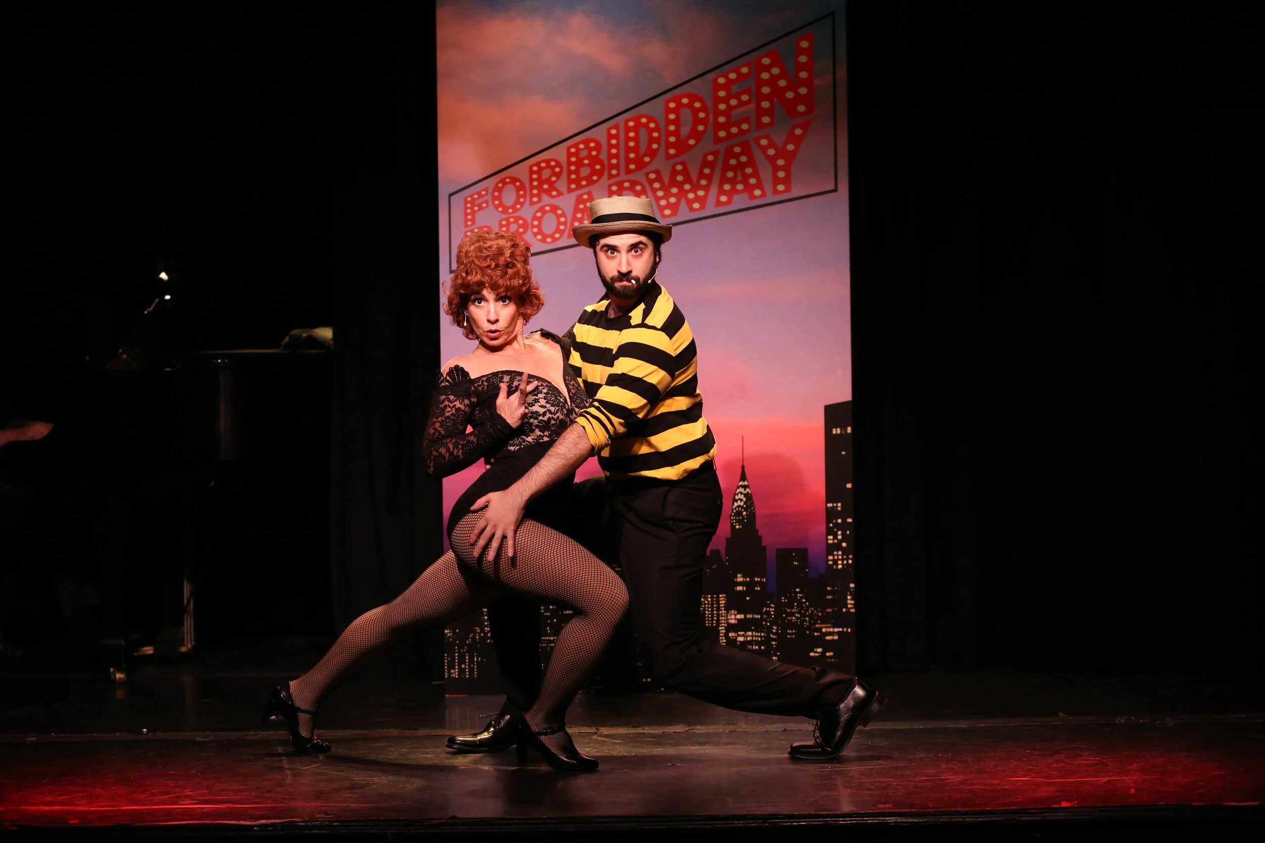 Jenny Lee Stern as Gwen Verdon and Chris Collins-Pisano as Bob Fosse. Photo By Carol Rosegg