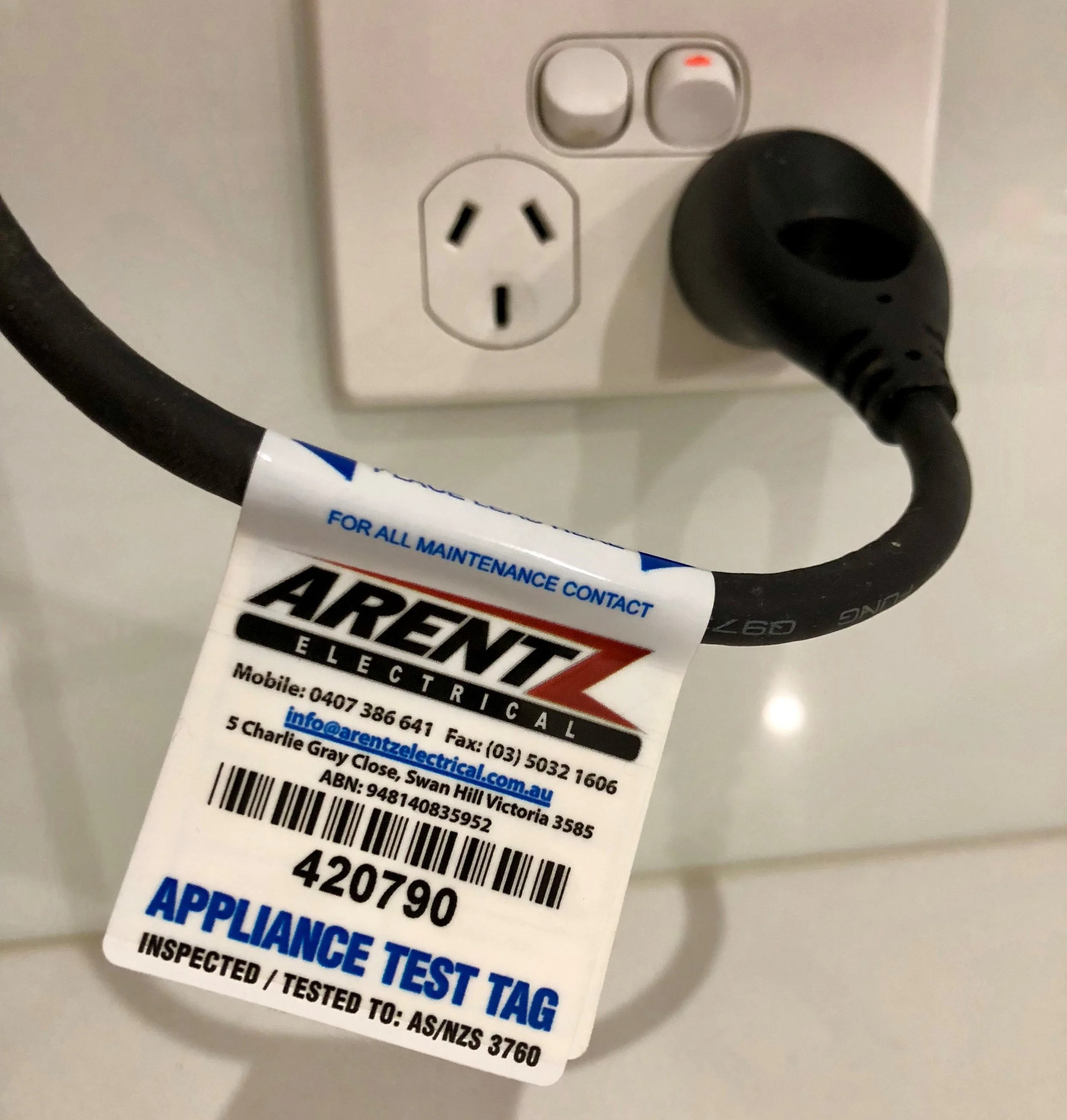 appliance testing and tagging arentz electrical swan hill electrician.jpg