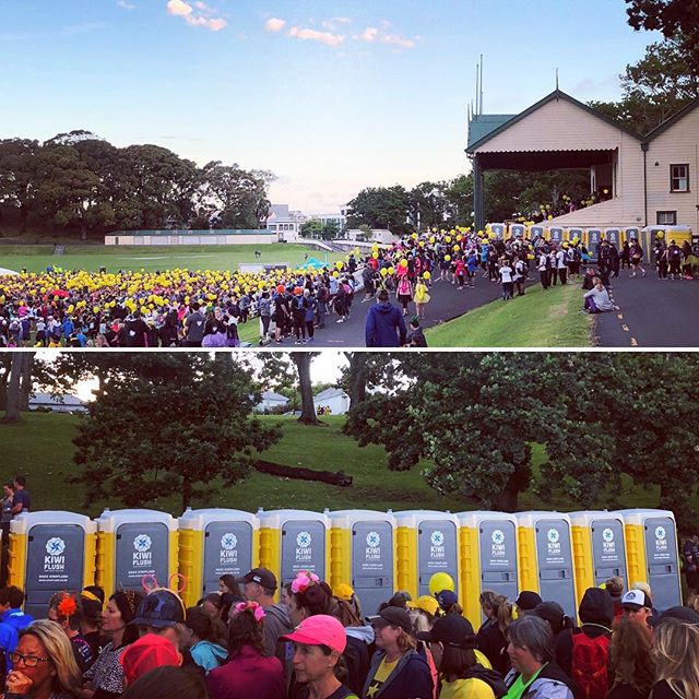 HUGE weekend for Kiwi Flush! Exciting to see our loos at events all over Auckland especially the amazing #walkingstars night half marathon for #cancersociety, what an inspiring event with 4000 people walking for loved ones affected by cancer.  I&rsqu