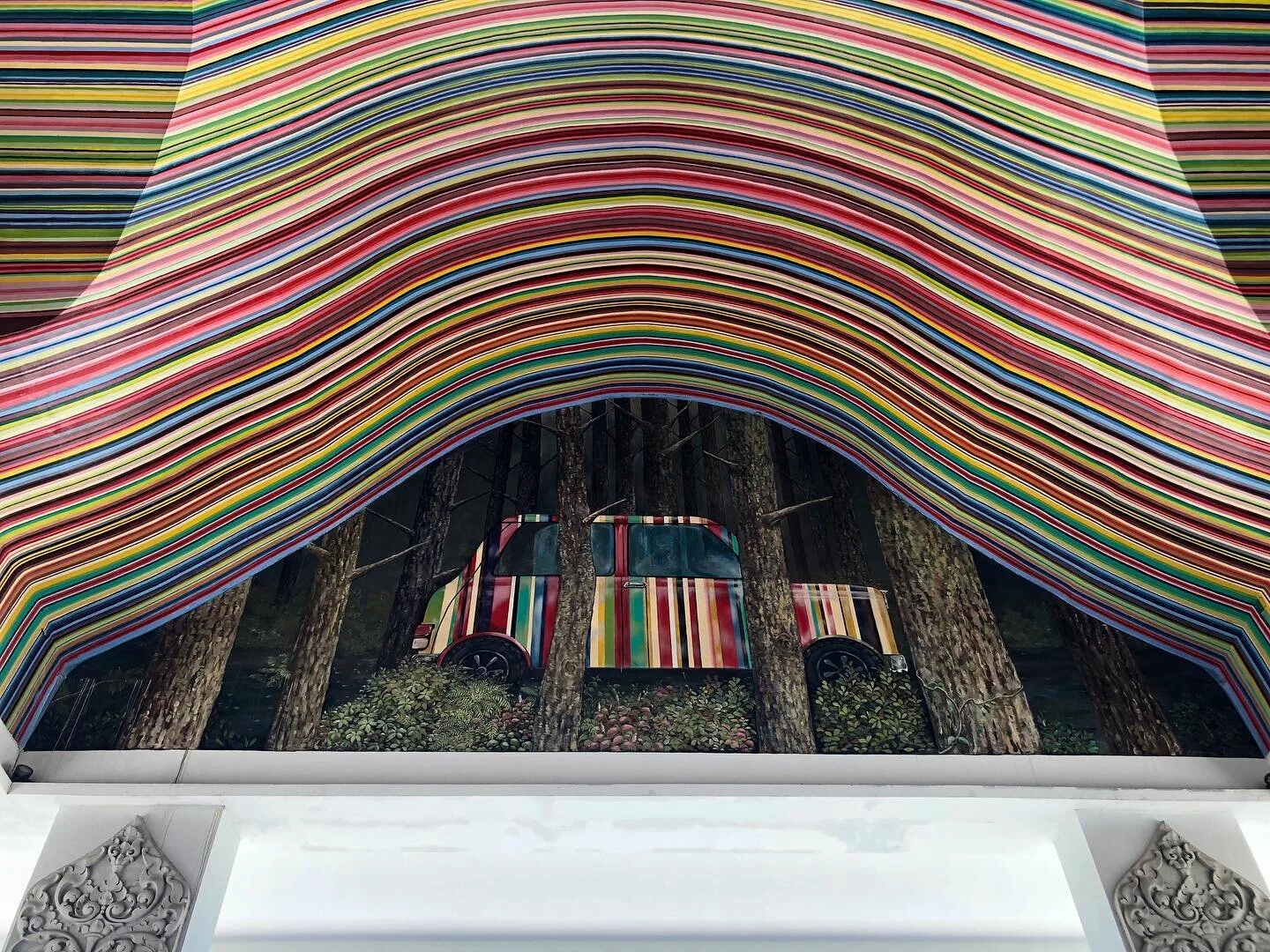 Colour is often where you least expect it. Find the gems in amongst the monotones. This gem was hidden up in the roof of a grand Thai hotel that was otherwise all white and neutral tones - I’m sure many people never notice it. 2018
|
|
|
|
____