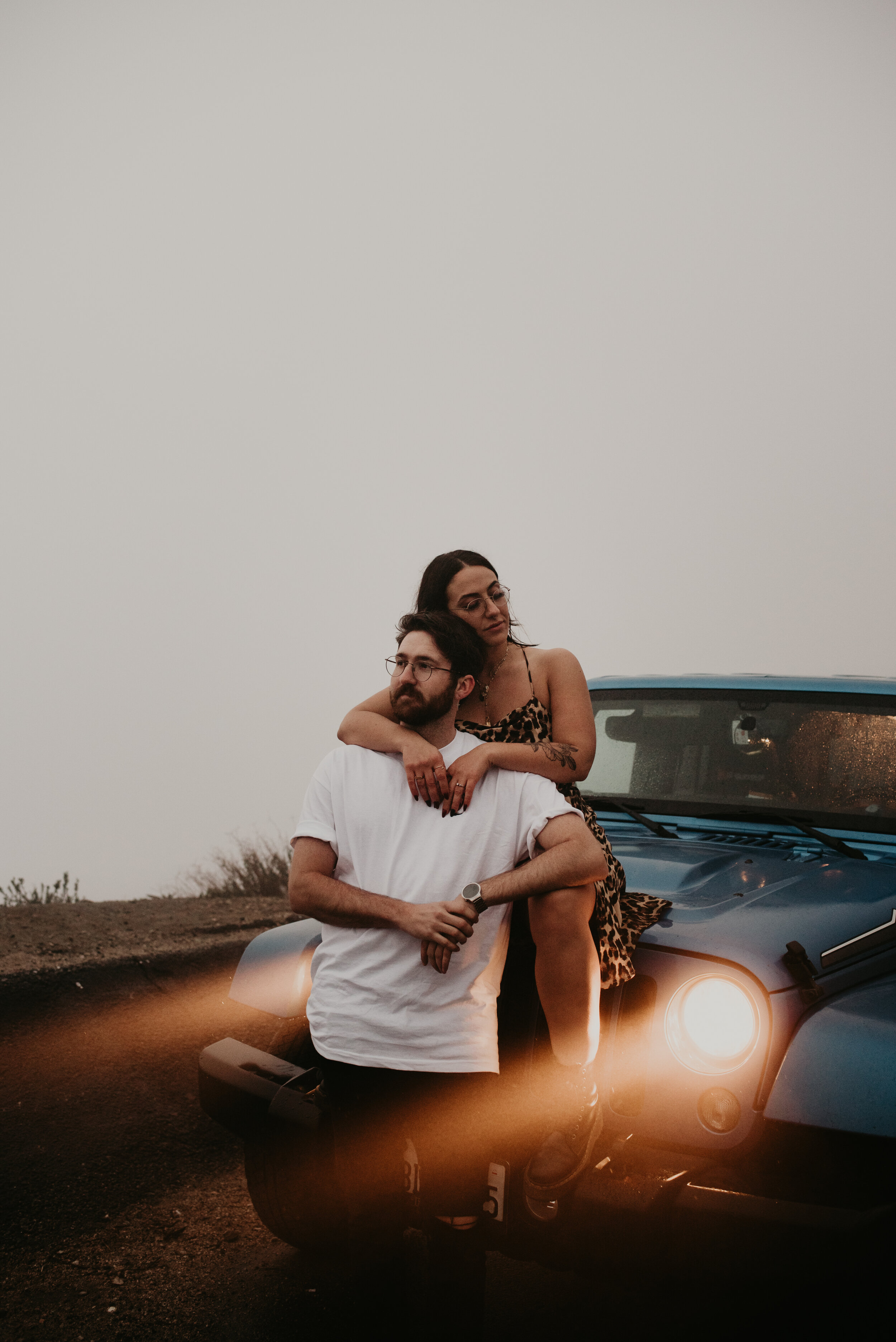 Los Angeles Mountain Engagement Session | Angeles National Forest Engagement Photos | California Wedding Photographer | Engagement Session with Jeep | Los Angeles Wedding Photographer