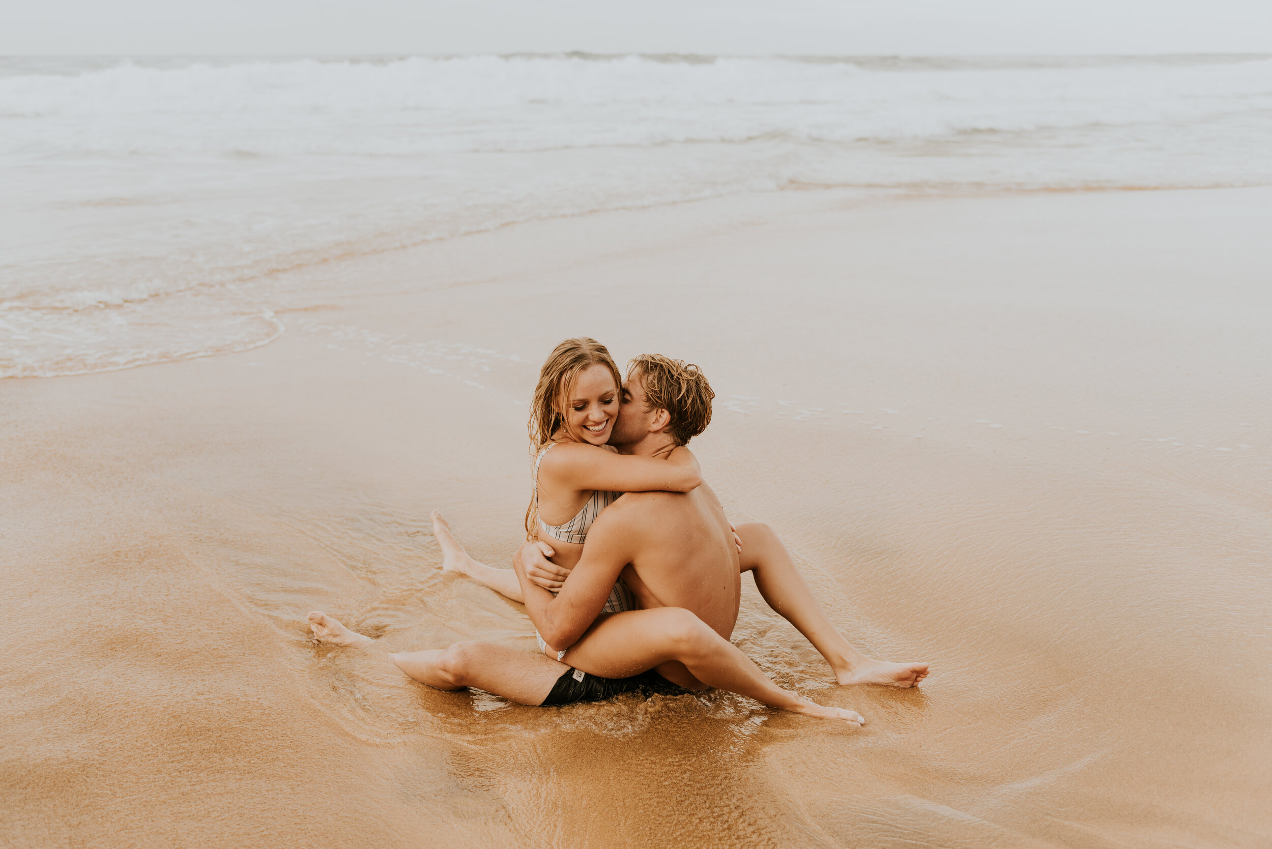  Kauai Beach Engagement Session | Secret Beach Kauai | Hawaii Couple Photos | Kauai Elopement Photographer | Hawaii Engagement | Destination Wedding Photographer 