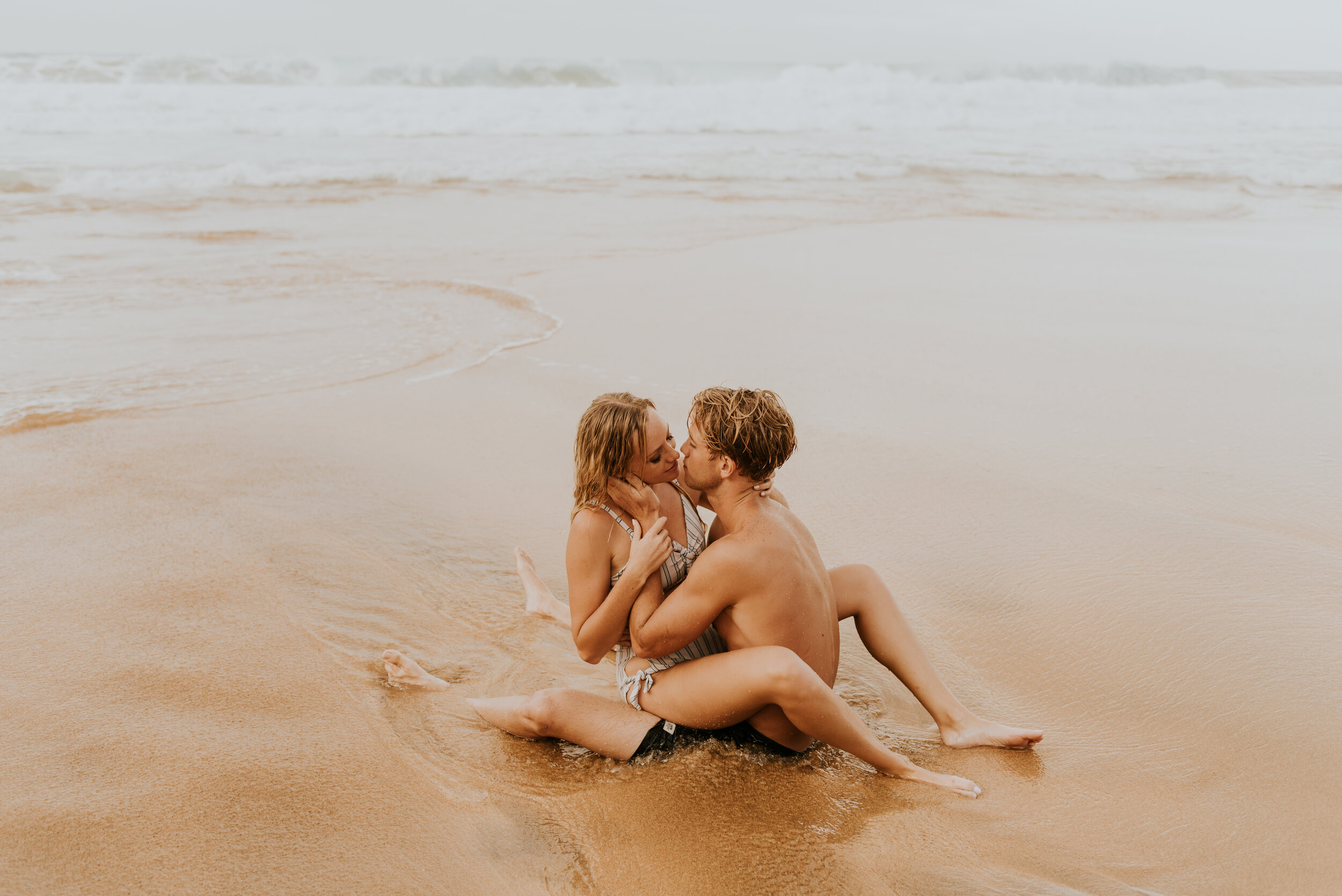  Kauai Beach Engagement Session | Secret Beach Kauai | Hawaii Couple Photos | Kauai Elopement Photographer | Hawaii Engagement | Destination Wedding Photographer 