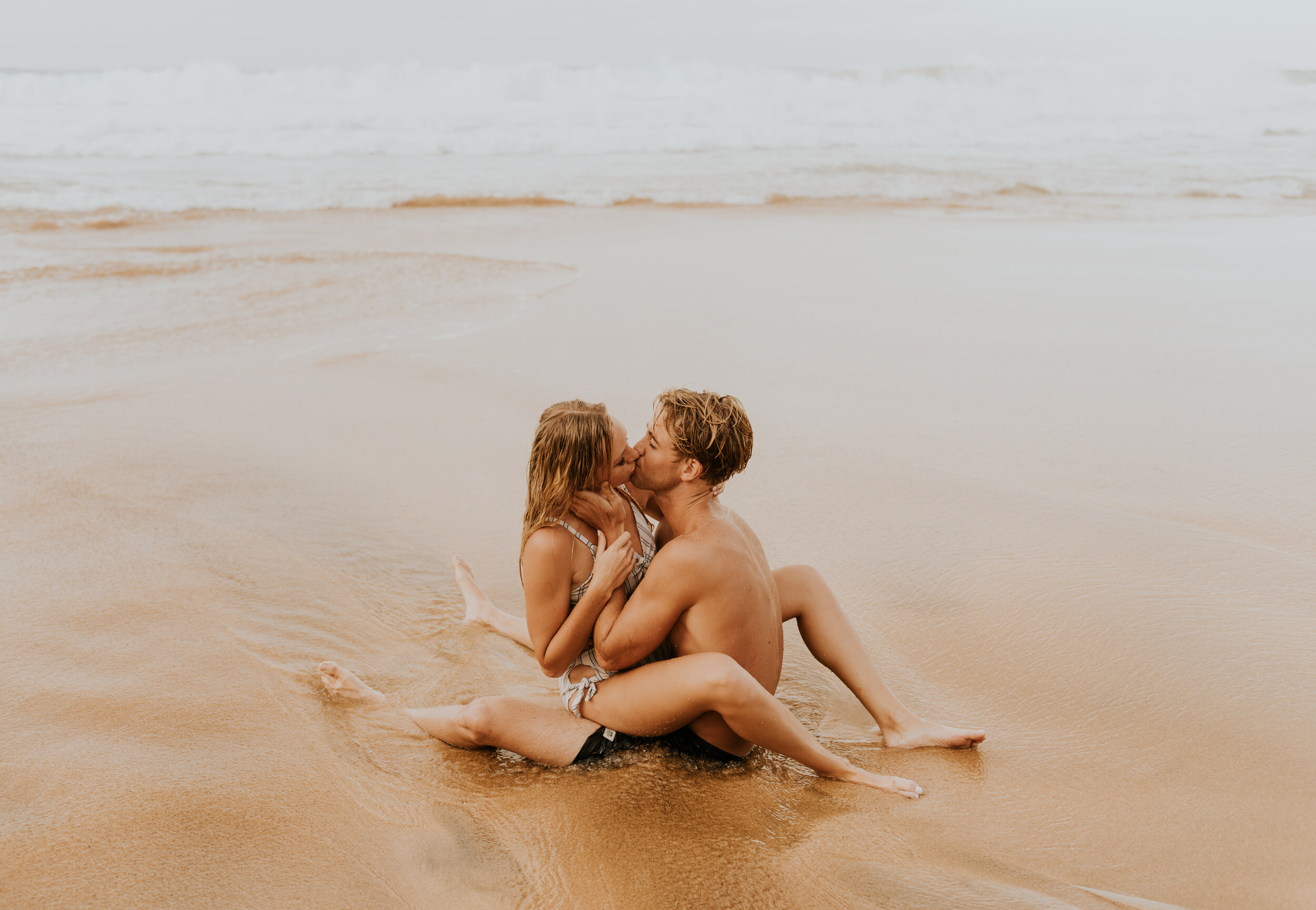  Kauai Beach Engagement Session | Secret Beach Kauai | Hawaii Couple Photos | Kauai Elopement Photographer | Hawaii Engagement | Destination Wedding Photographer 