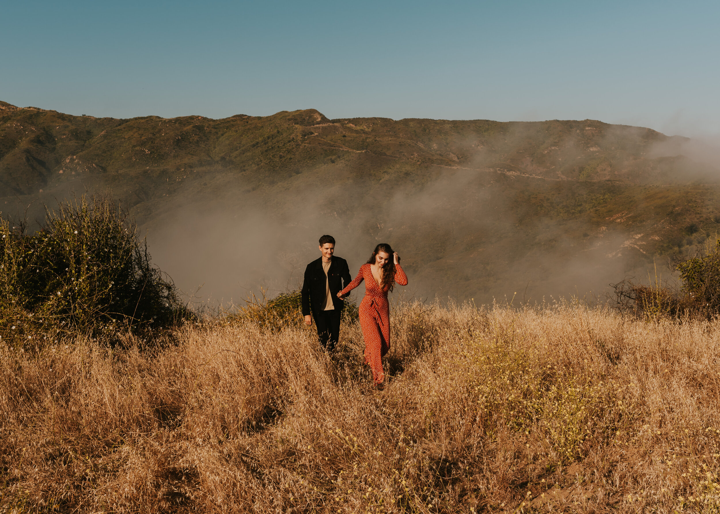 Malibu Canyon Couples Session | Malibu Engagement Session | Malibu Mountains | Southern California Summer Engagement | Couples Outfits