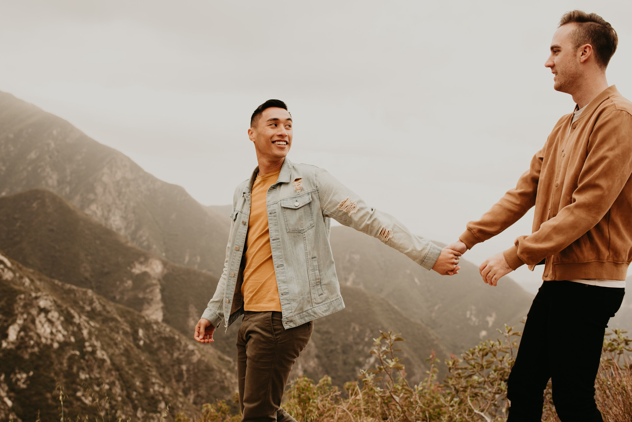 LGBTQ+ couples session | LGBT engagement session | same sex engagement photos | gay couple engagement photos | los angeles mountain engagement | where to take engagement photos in southern california 