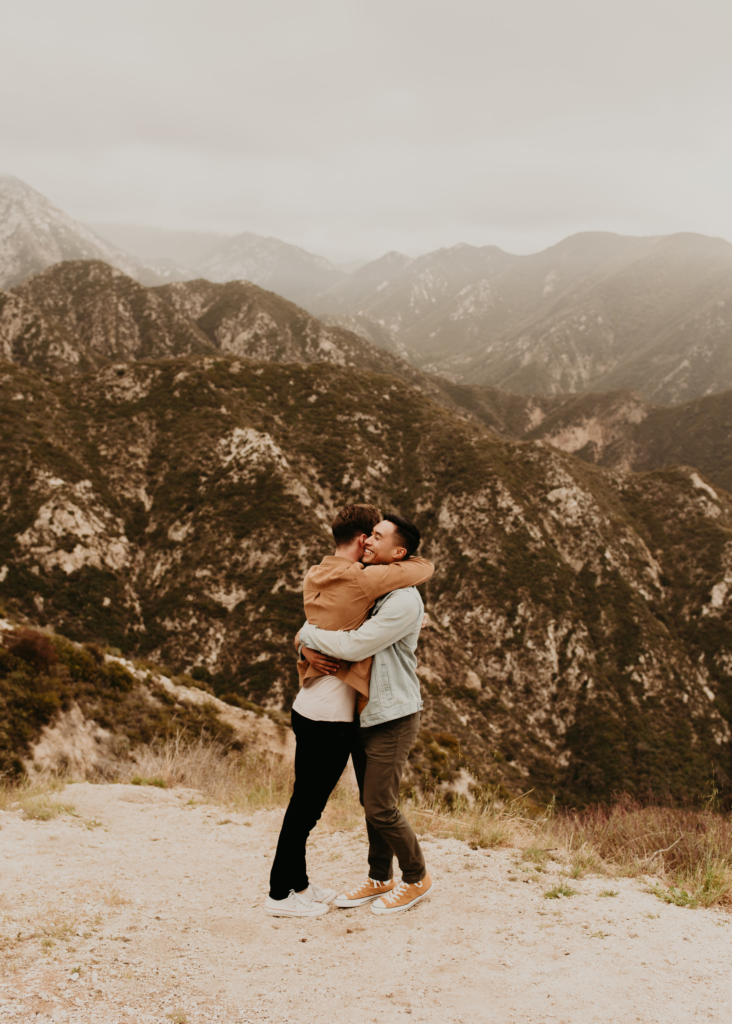 LGBTQ+ couples session | LGBT engagement session | same sex engagement photos | gay couple engagement photos | los angeles mountain engagement | where to take engagement photos in southern california 