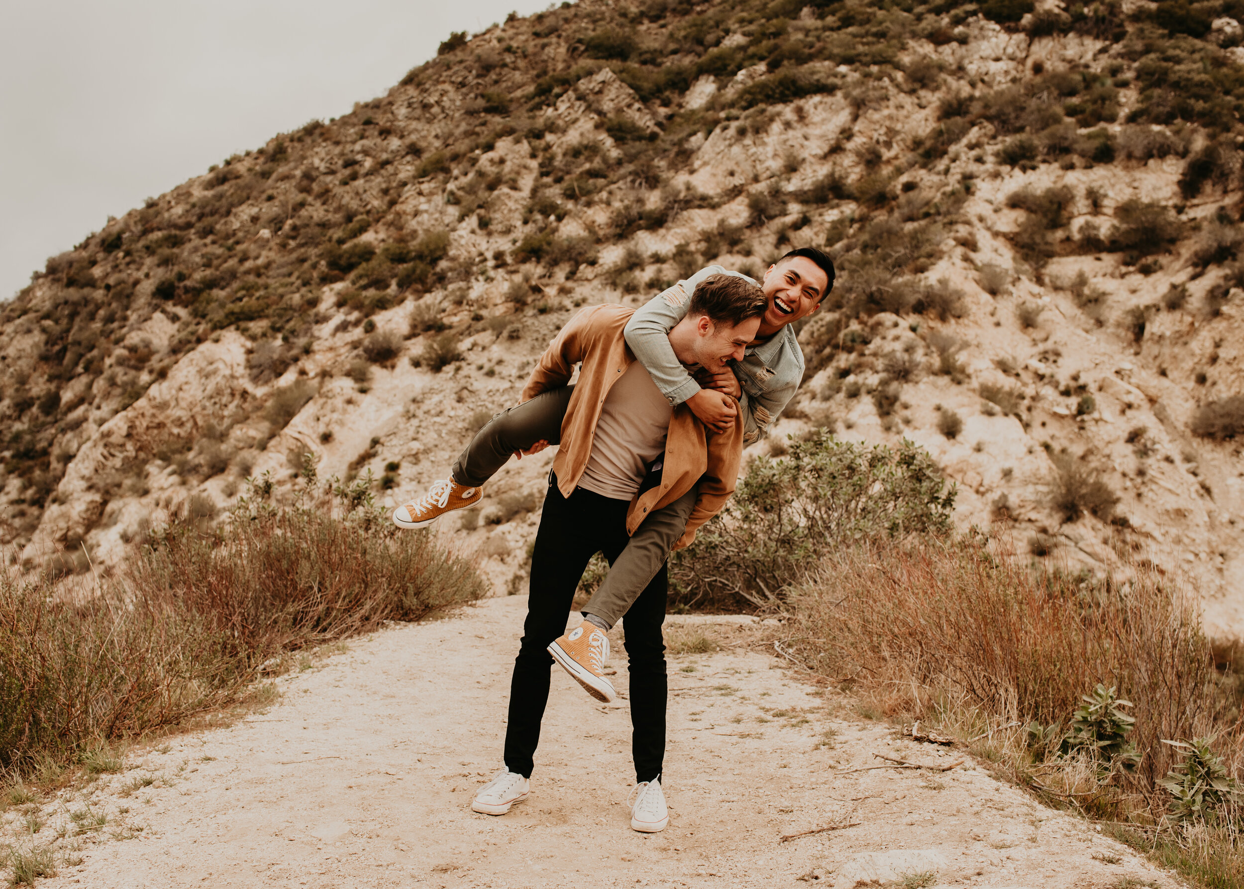 LGBTQ+ couples session | LGBT engagement session | same sex engagement photos | gay couple engagement photos | los angeles mountain engagement | where to take engagement photos in southern california 