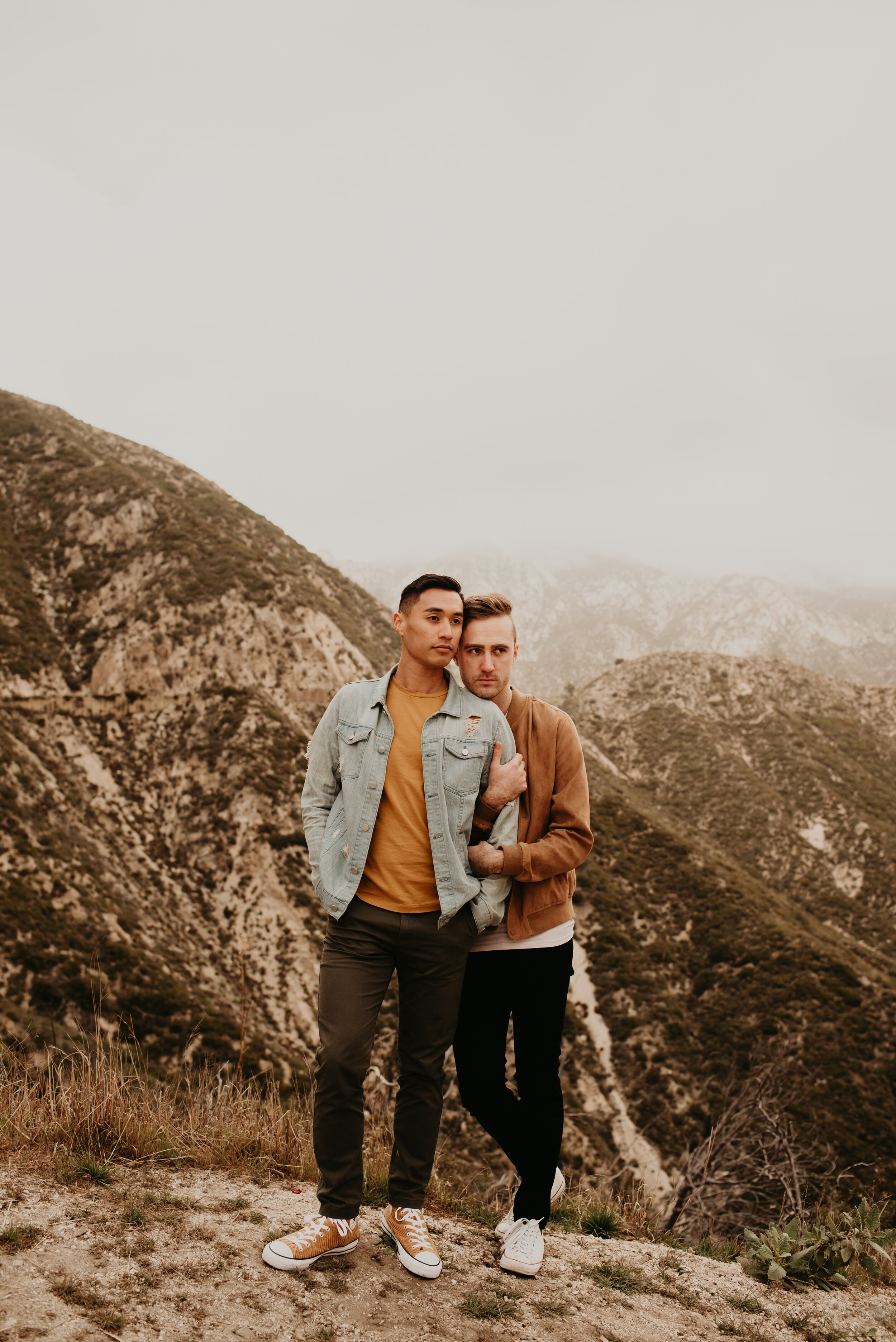 LGBTQ+ couples session | LGBT engagement session | same sex engagement photos | gay couple engagement photos | los angeles mountain engagement | where to take engagement photos in southern california 