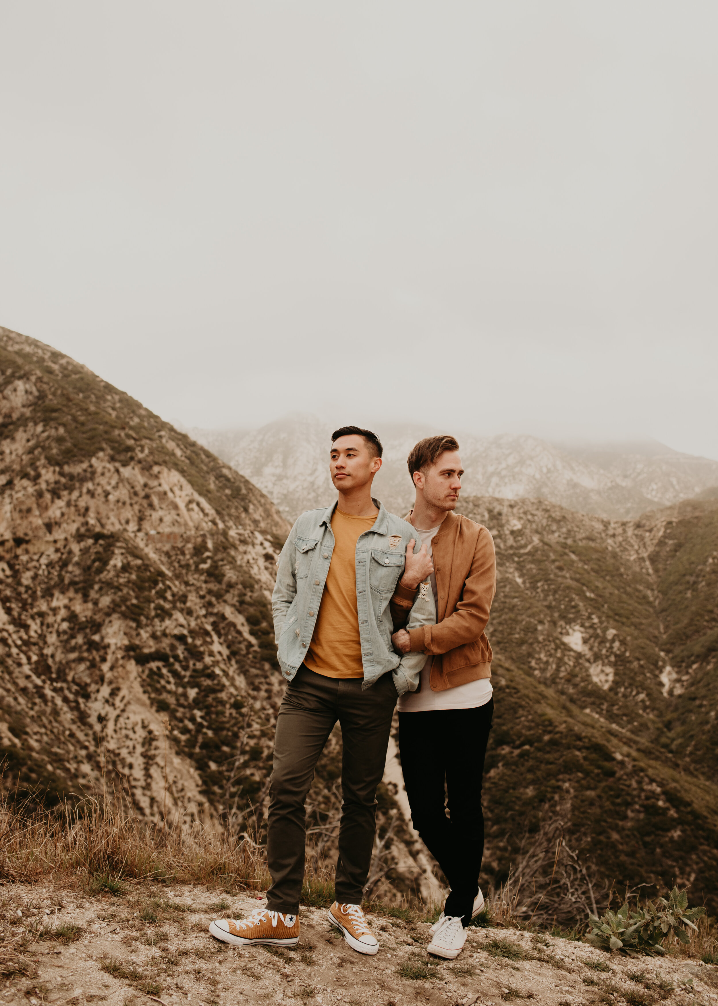 LGBTQ+ couples session | LGBT engagement session | same sex engagement photos | gay couple engagement photos | los angeles mountain engagement | where to take engagement photos in southern california 