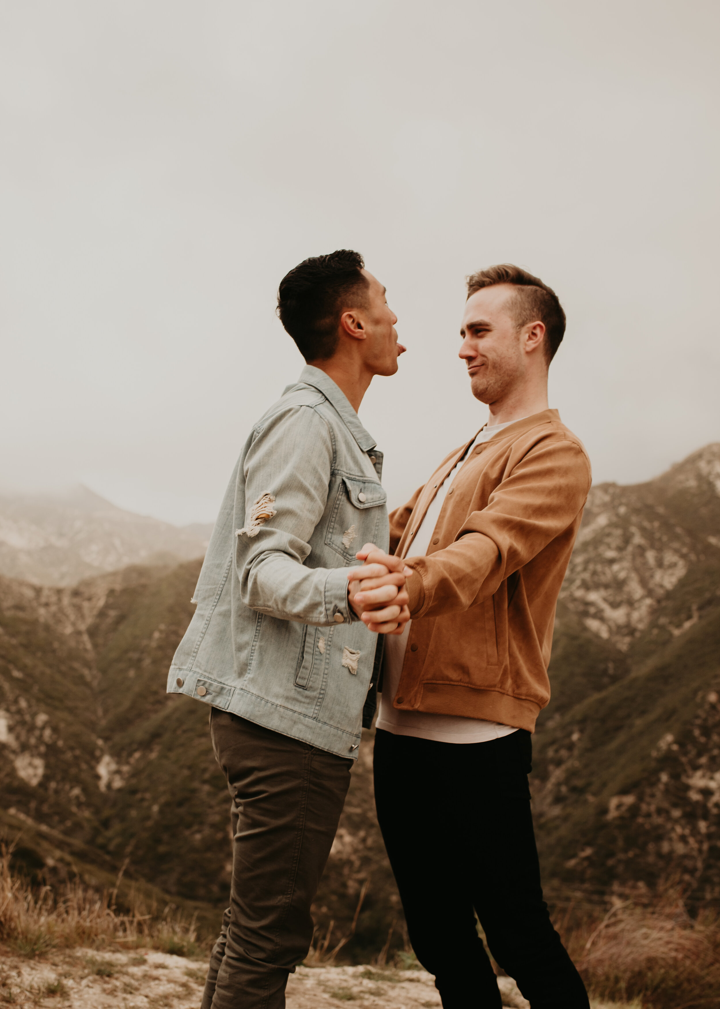 LGBTQ+ couples session | LGBT engagement session | same sex engagement photos | gay couple engagement photos | los angeles mountain engagement | where to take engagement photos in southern california 