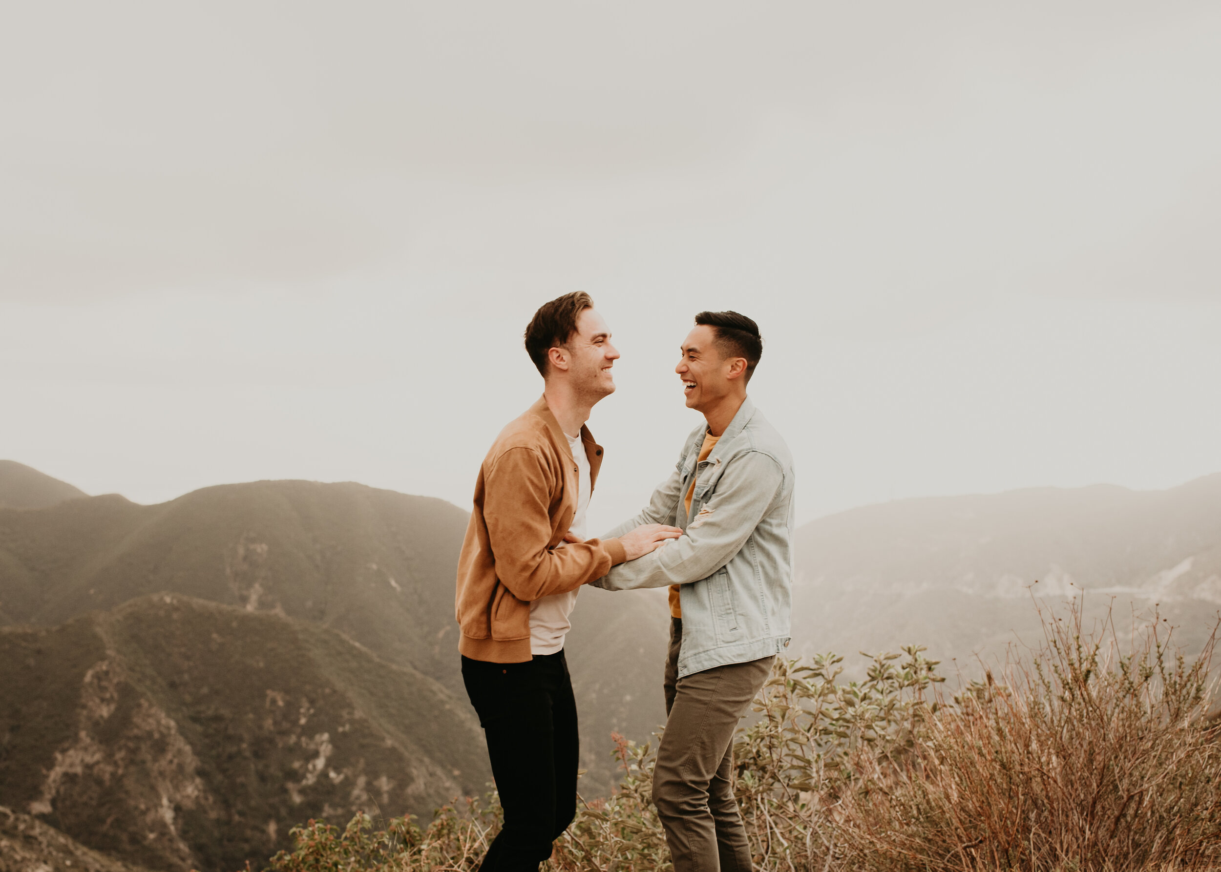 LGBTQ+ couples session | LGBT engagement session | same sex engagement photos | gay couple engagement photos | los angeles mountain engagement | where to take engagement photos in southern california 