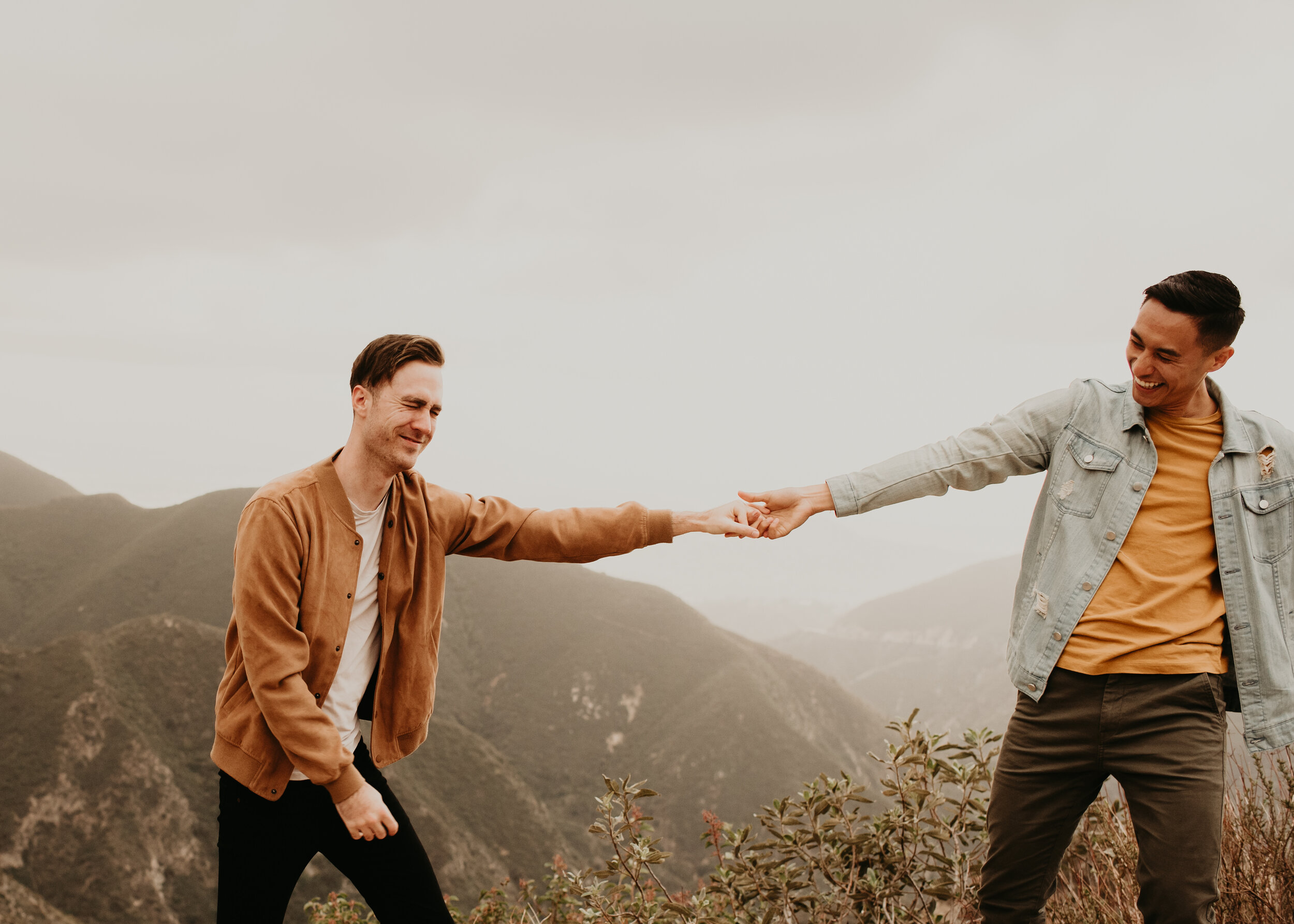 LGBTQ+ couples session | LGBT engagement session | same sex engagement photos | gay couple engagement photos | los angeles mountain engagement | where to take engagement photos in southern california 