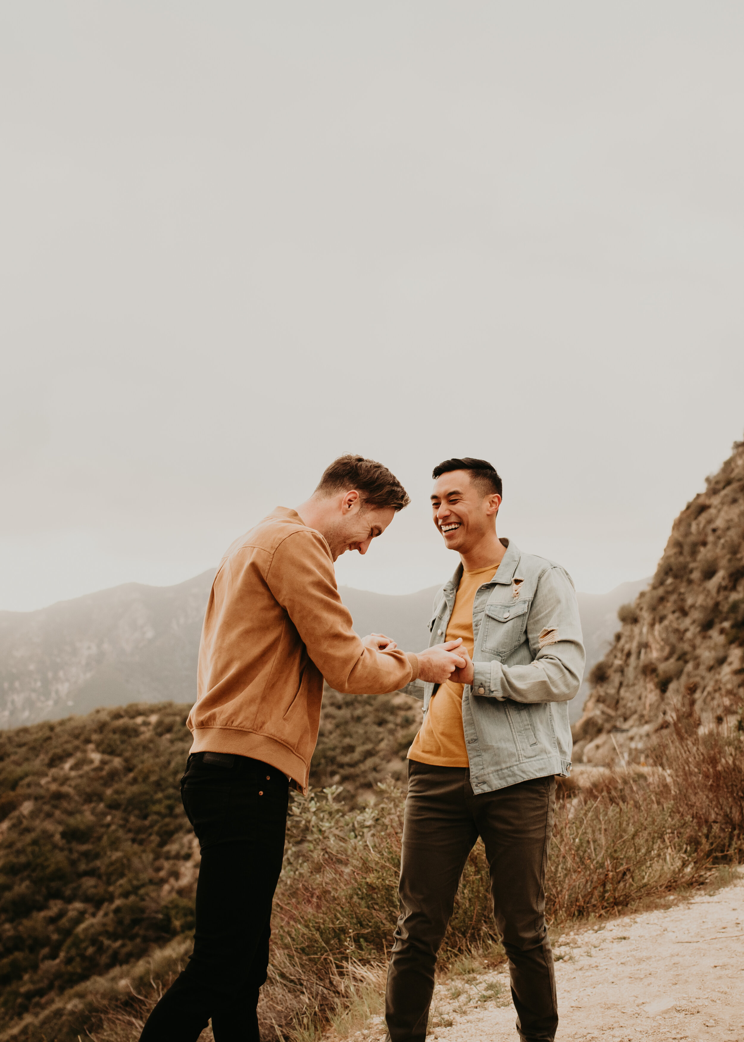 LGBTQ+ couples session | LGBT engagement session | same sex engagement photos | gay couple engagement photos | los angeles mountain engagement | where to take engagement photos in southern california 