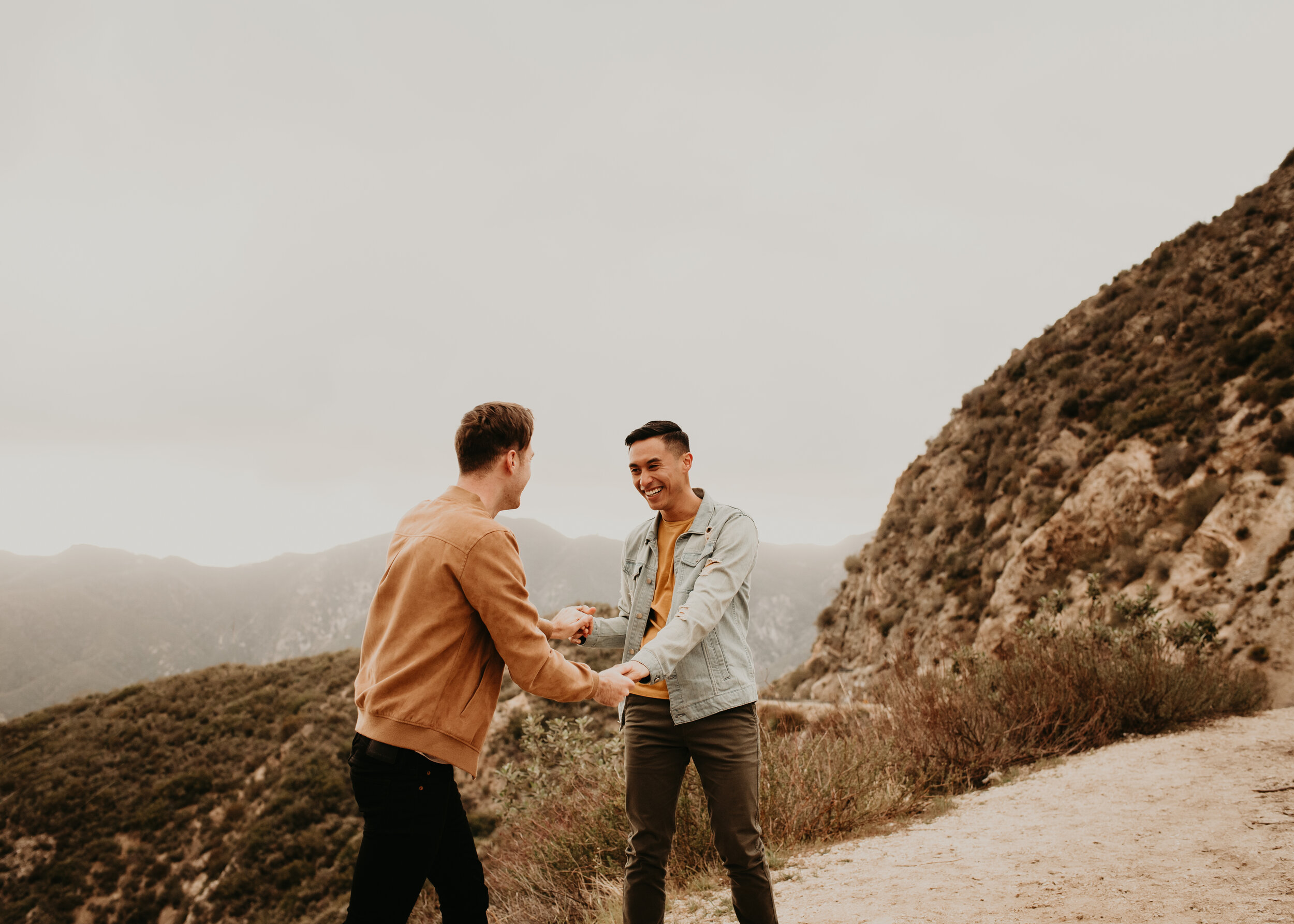 LGBTQ+ couples session | LGBT engagement session | same sex engagement photos | gay couple engagement photos | los angeles mountain engagement | where to take engagement photos in southern california 