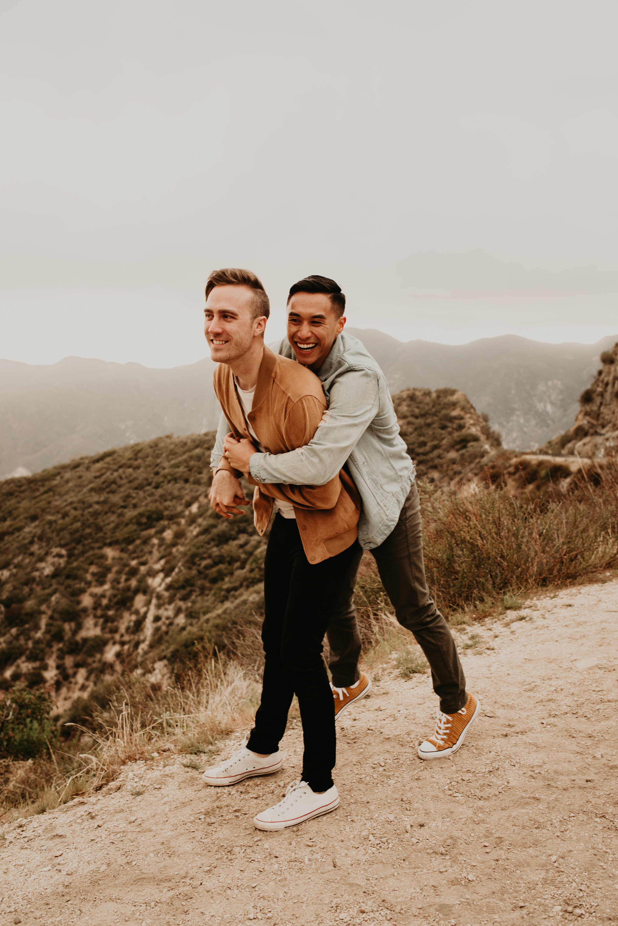LGBTQ+ couples session | LGBT engagement session | same sex engagement photos | gay couple engagement photos | los angeles mountain engagement | where to take engagement photos in southern california 