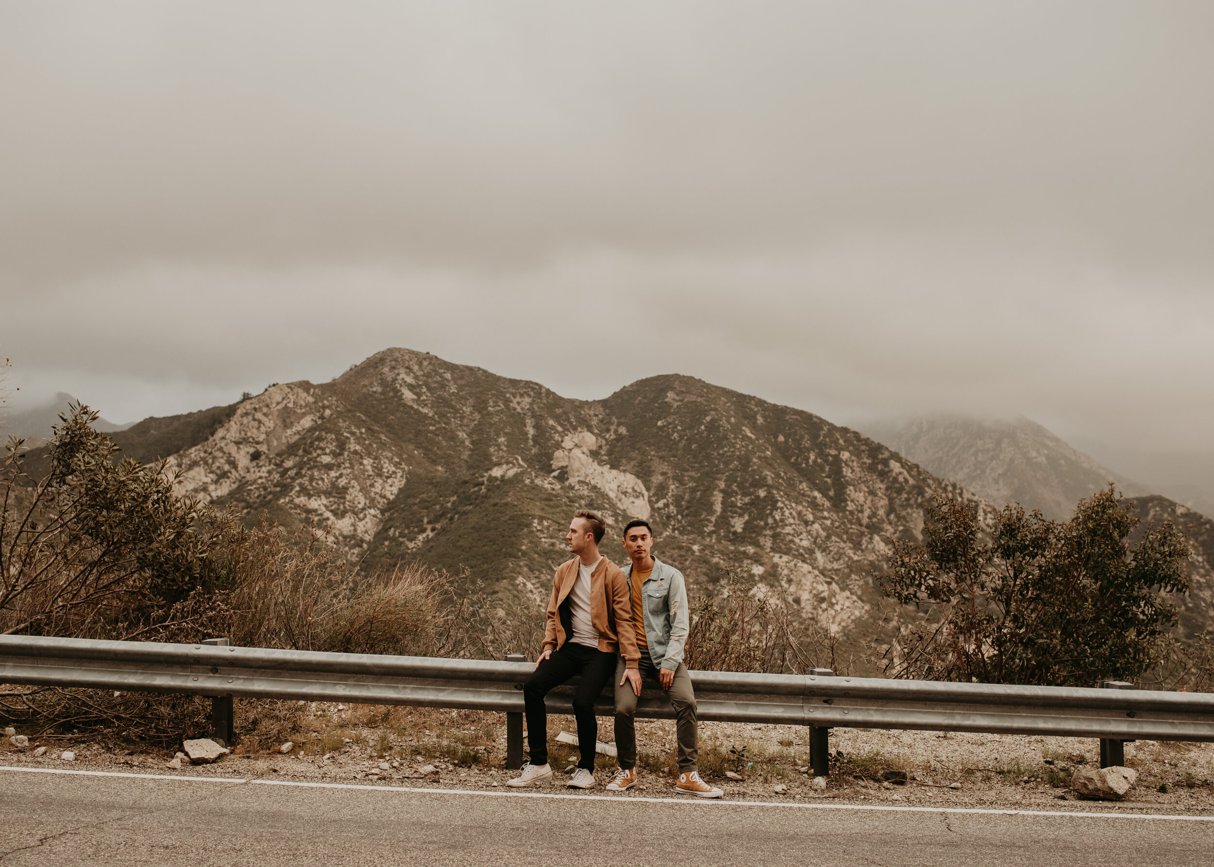 LGBTQ+ couples session | LGBT engagement session | same sex engagement photos | gay couple engagement photos | los angeles mountain engagement | where to take engagement photos in southern california 