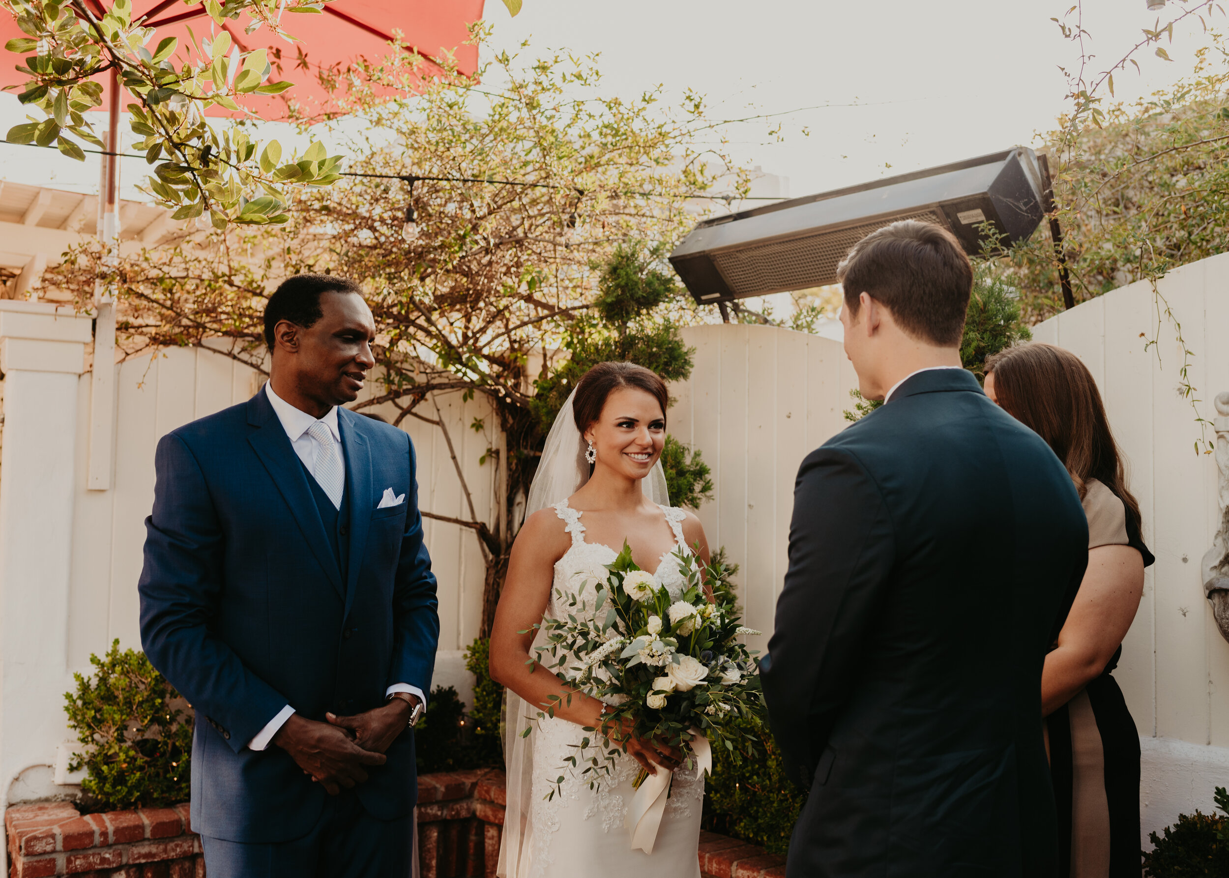Intimate Wedding in San Diego at the Old Venice Restaurant | San Diego Elopement Photographer | Southern California elopement photographer | small wedding | couple eloping in san diego