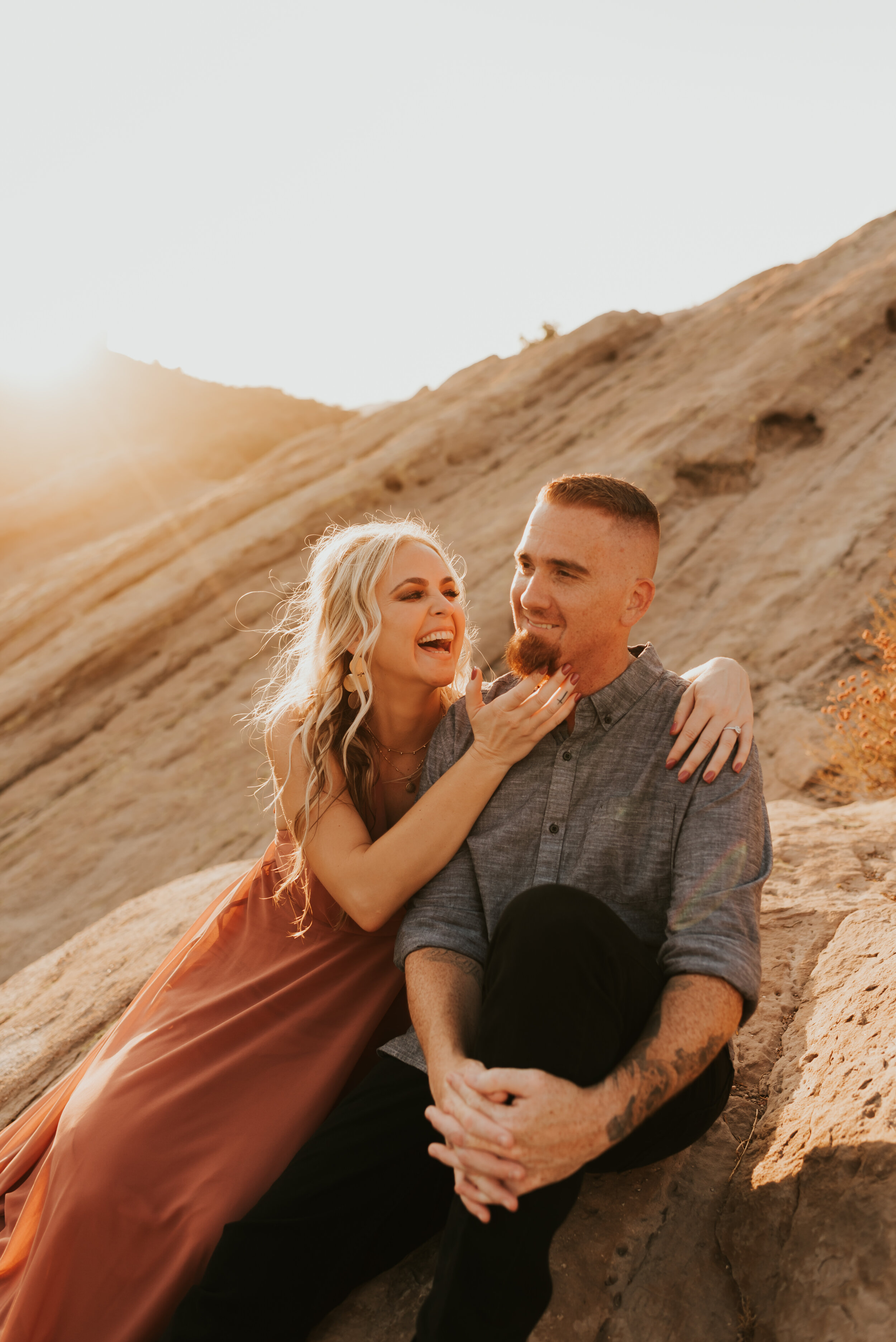 Vasquez Rocks Engagement Session | Los Angeles Couples Photos | Desert Engagement | Southern California elopement photographer 