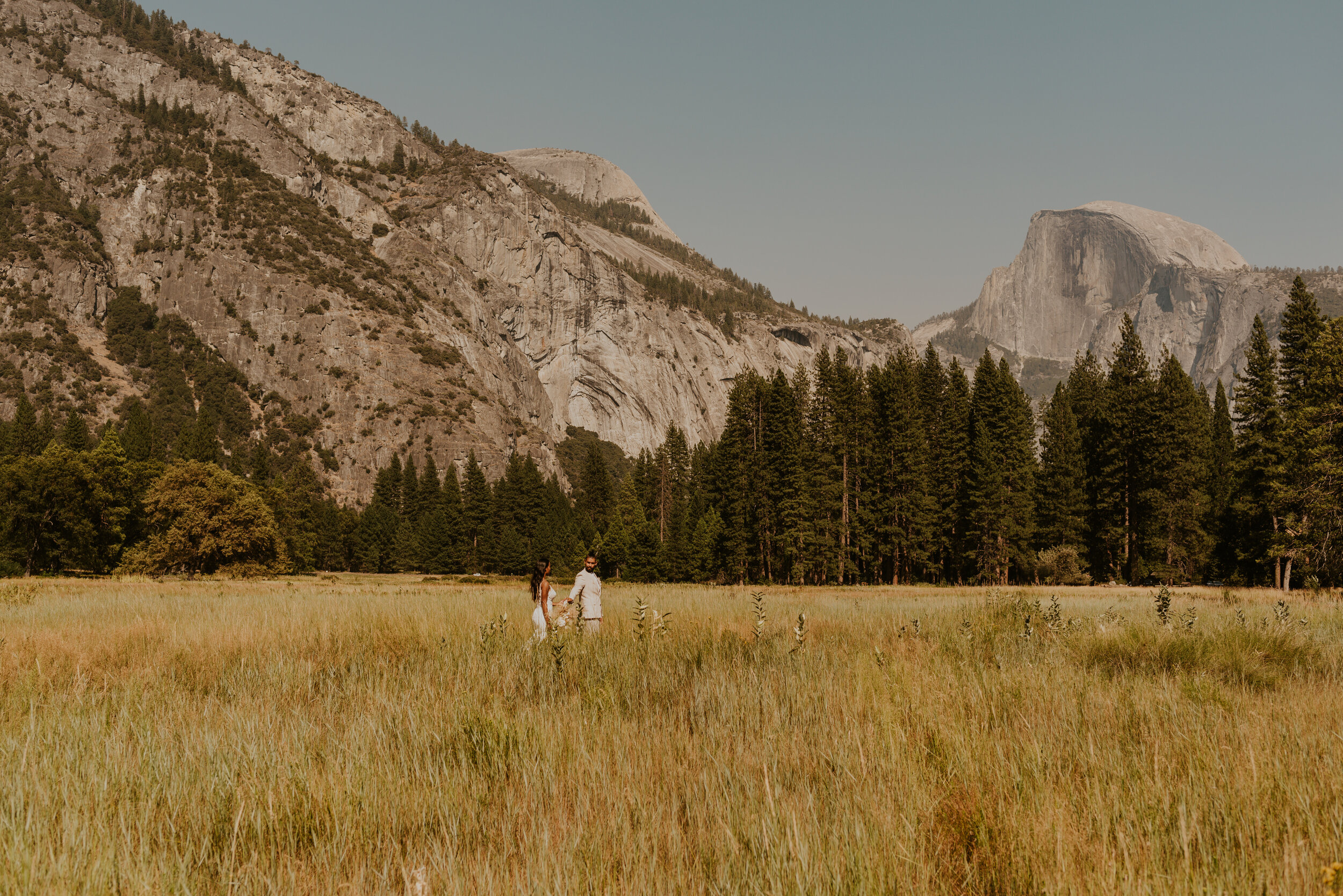 Yosemite Valley Elopement | Eloping in Yosemite National Park | Adventure Elopement Wedding | Yosemite Elopement Photographer | Cook’s Meadow | El Capitan Meadow
