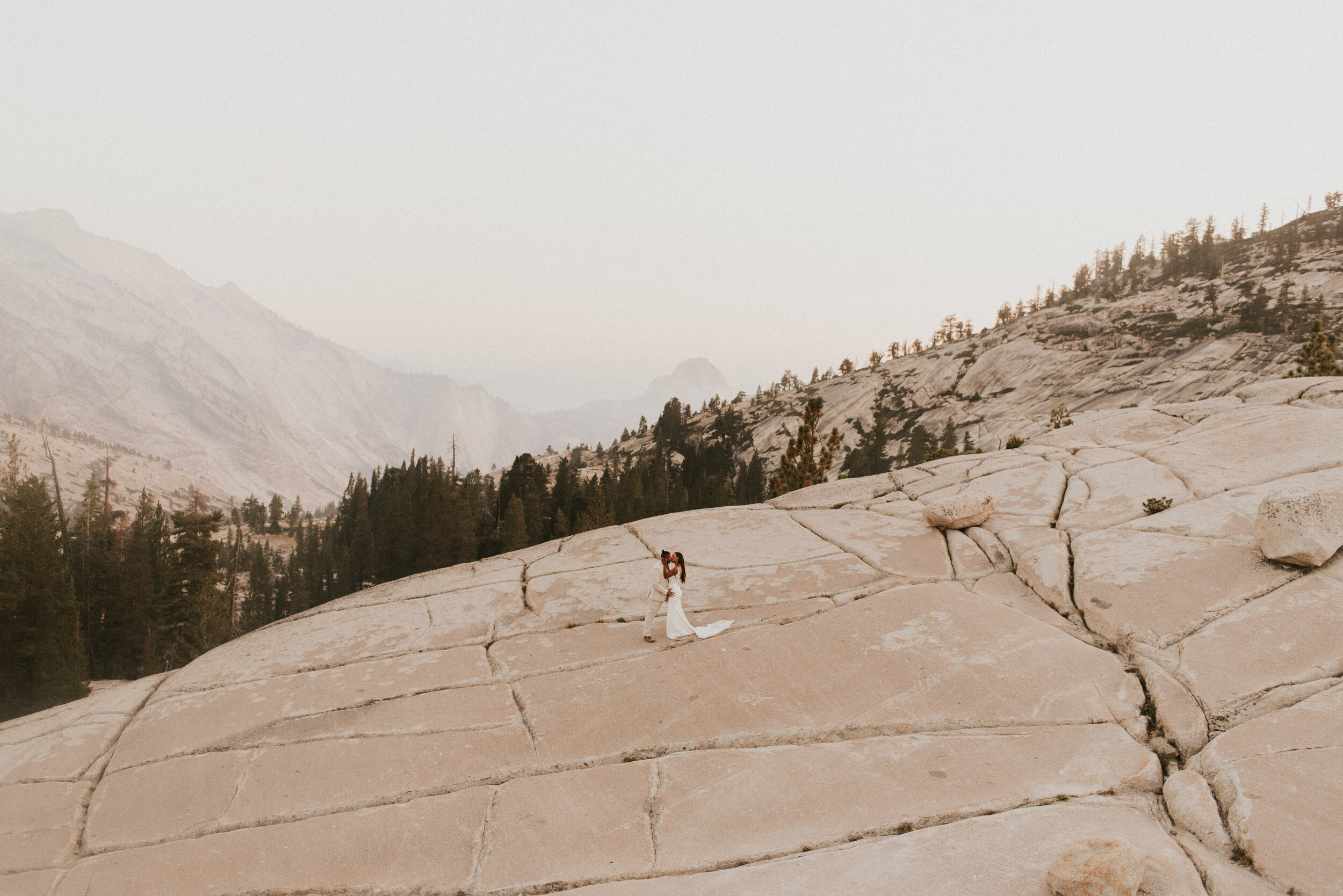 Olmsted Point Elopement | Eloping in Yosemite National Park | Adventure Elopement Wedding | Yosemite Elopement Photographer 