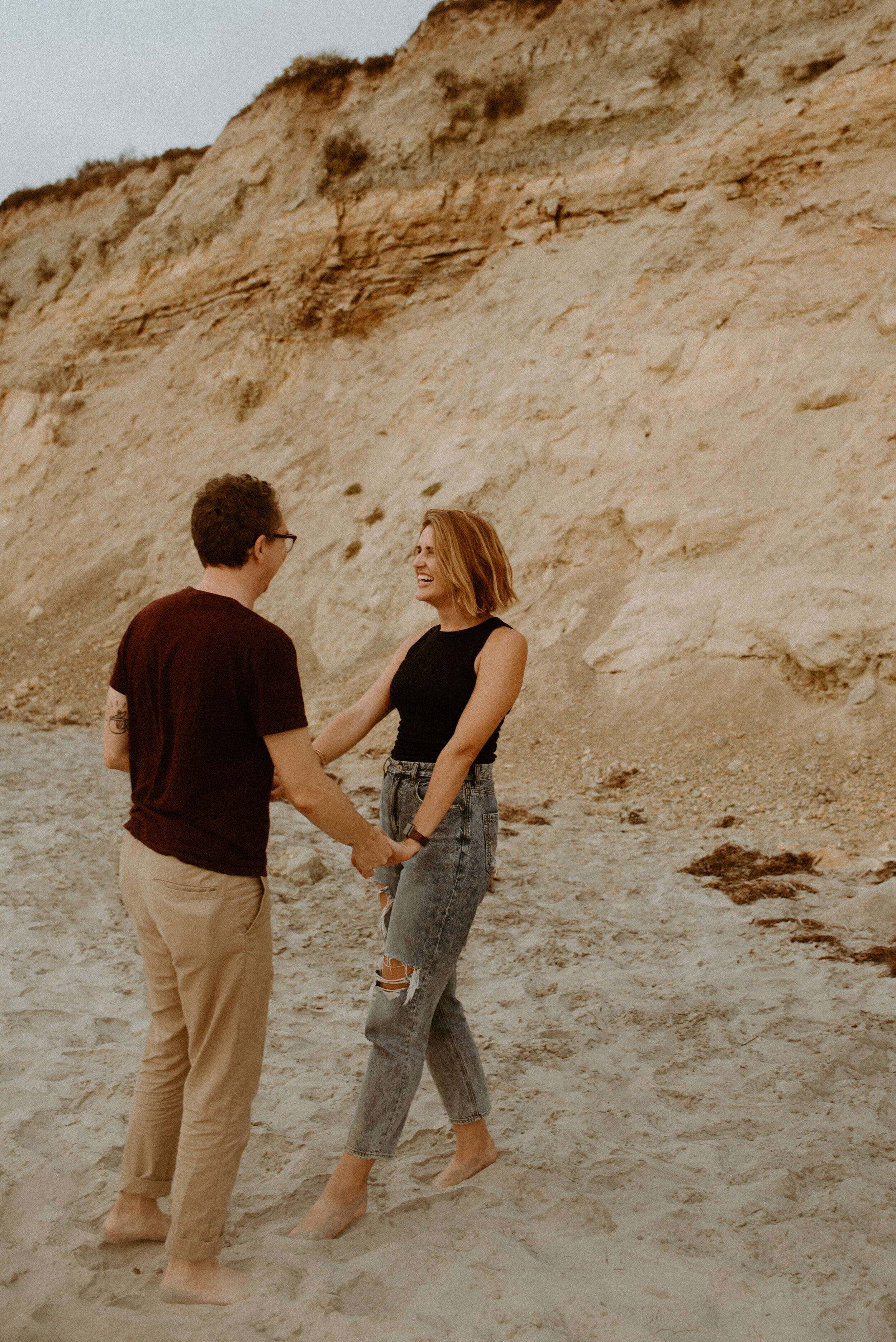 Torrey Pines Couples Photos | San Diego Beach Engagement Session 