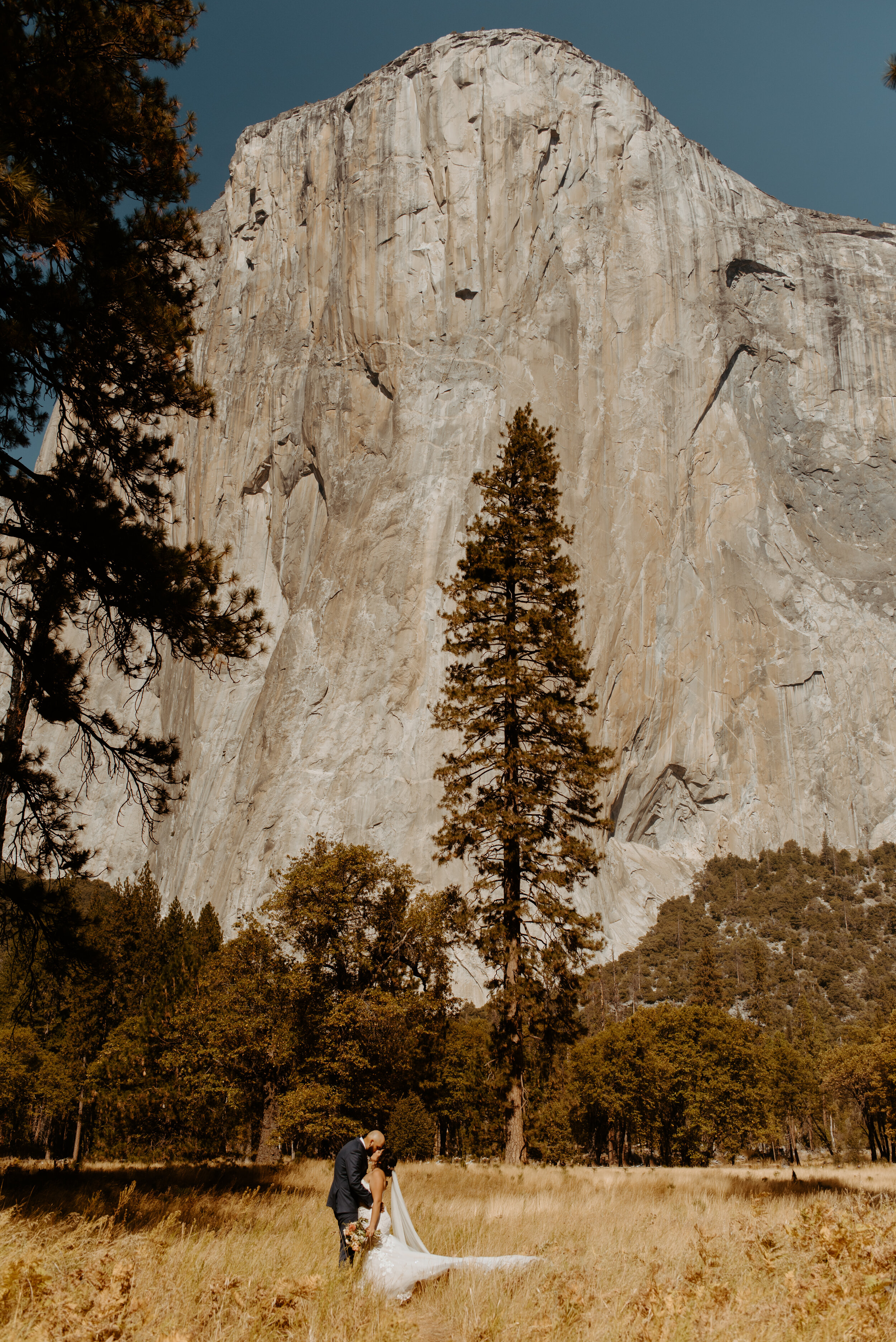 Glacier Point Elopement | Yosemite National Park Elopement and Wedding Photographer | Sunrise adventure elopement | California Elopement Photographer | El Capitan Meadow
