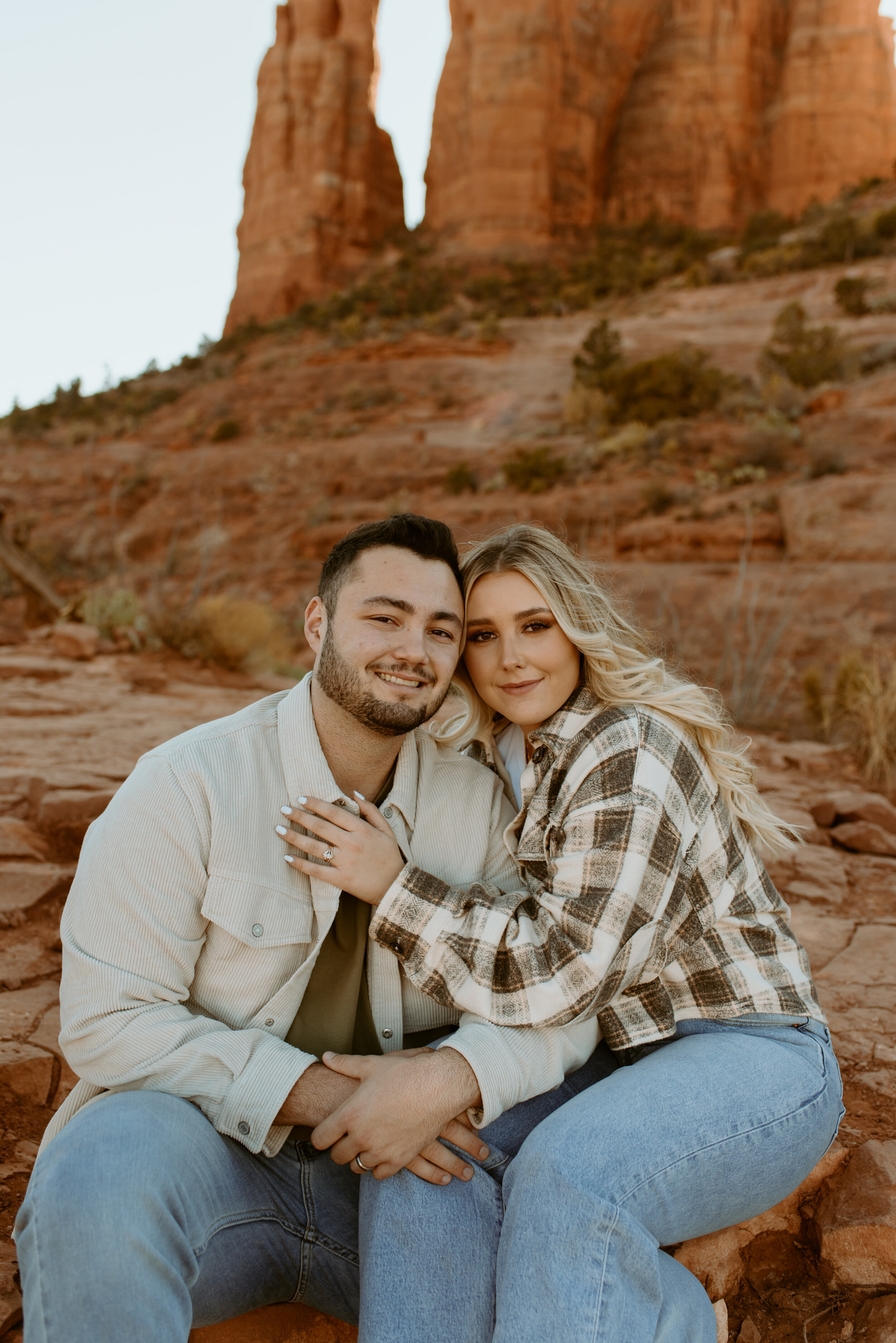 Cathedral Rock Engagement Session | Sedona couples photos | Sedona, Arizona red rock engagement photos | Arizona elopement photographer 