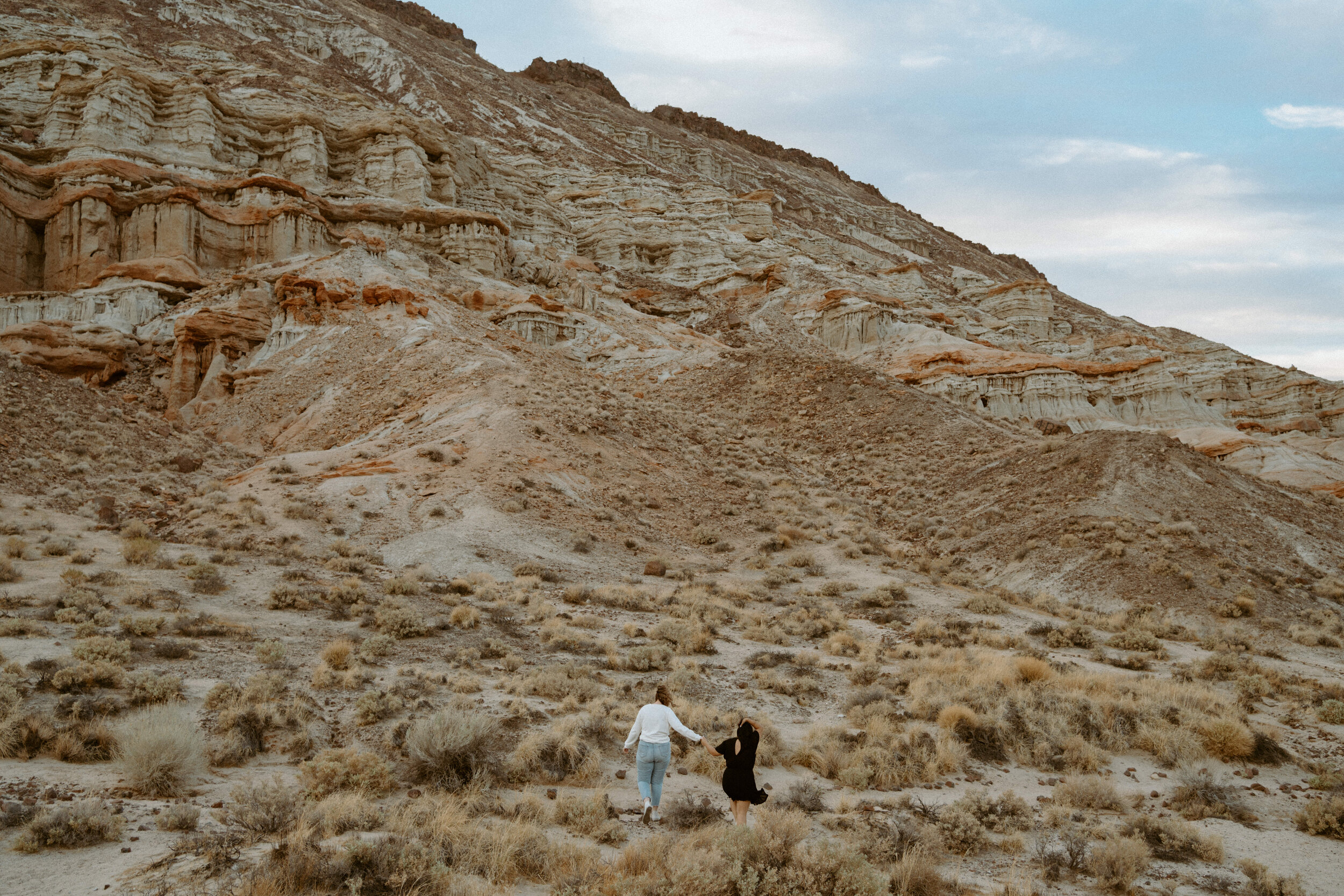 LGBTQ + Engagement Photos at Red Rock Canyon State Park Southern California | Same Sex Couple Session | Desert Engagement | Adventure Session