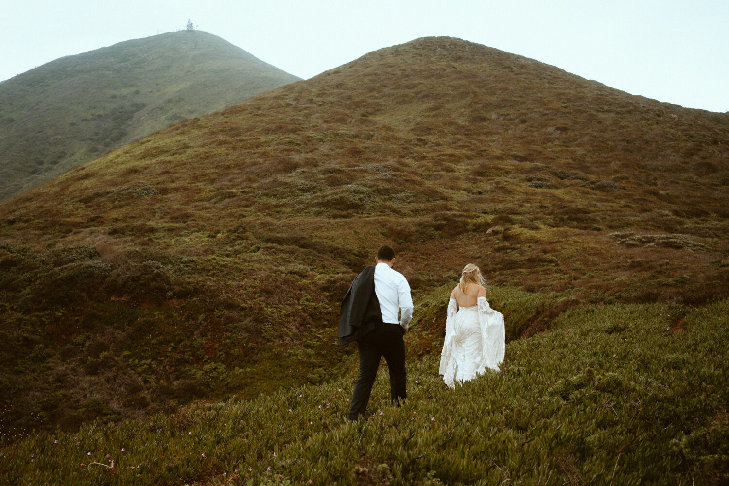 Big Sur Elopement | Coastal Destination Wedding | Garrapata State Park Elopement | Rue De Seine Boho Wedding Dress | California Adventure Elopement Photographer | Destination Elopement