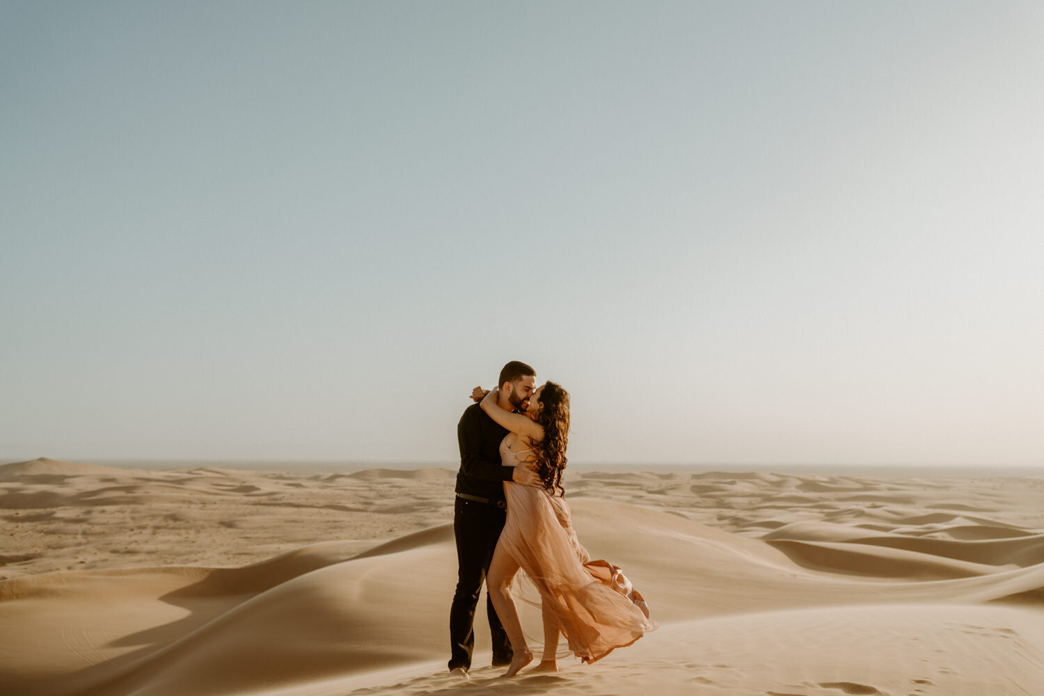 Sand Dunes Adventure Engagement Session | Southern California Couples Photos | creative couples photos 