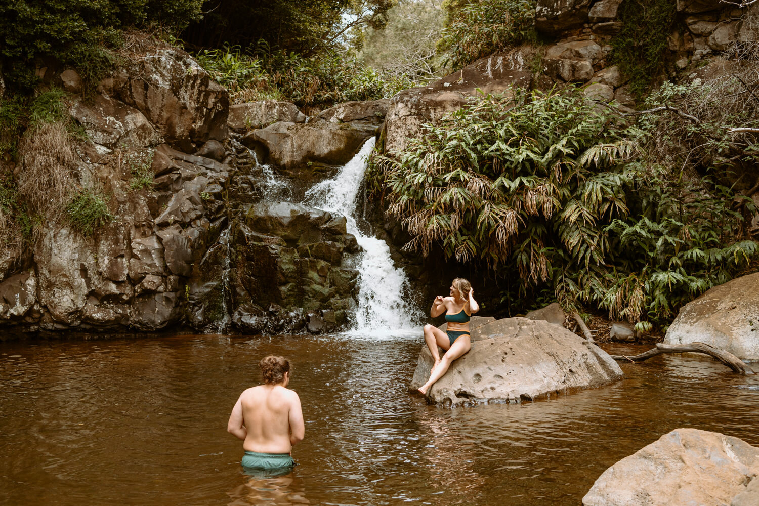 Adventurous Destination Elopement | Kauai Elopement Photographer | Waimea Canyon Engagement | Couples Photos in Hawaii | Waterfall Engagement Session