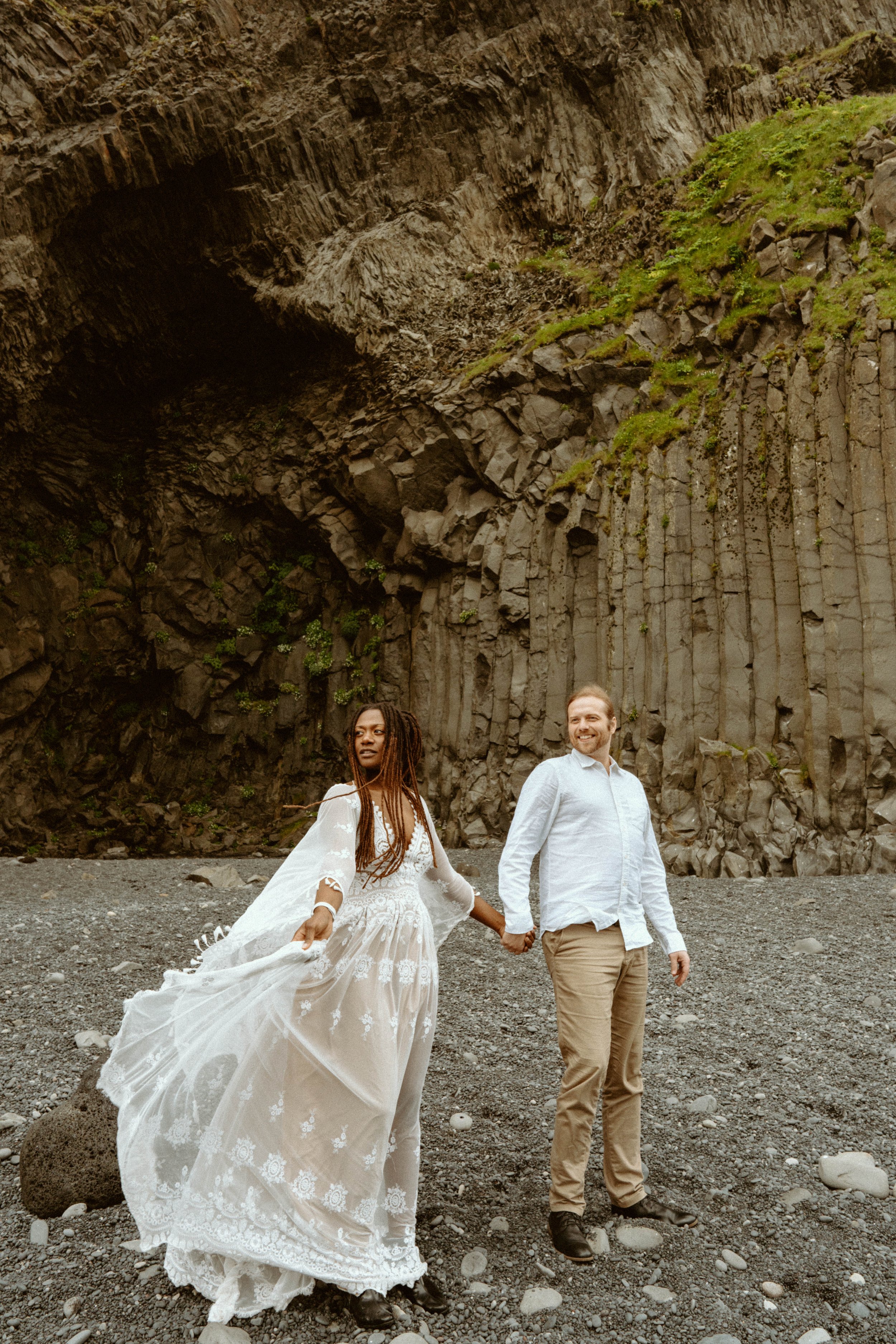 Iceland Elopement Photographer | Destination Wedding in Iceland | Black Sand Beach Elopement