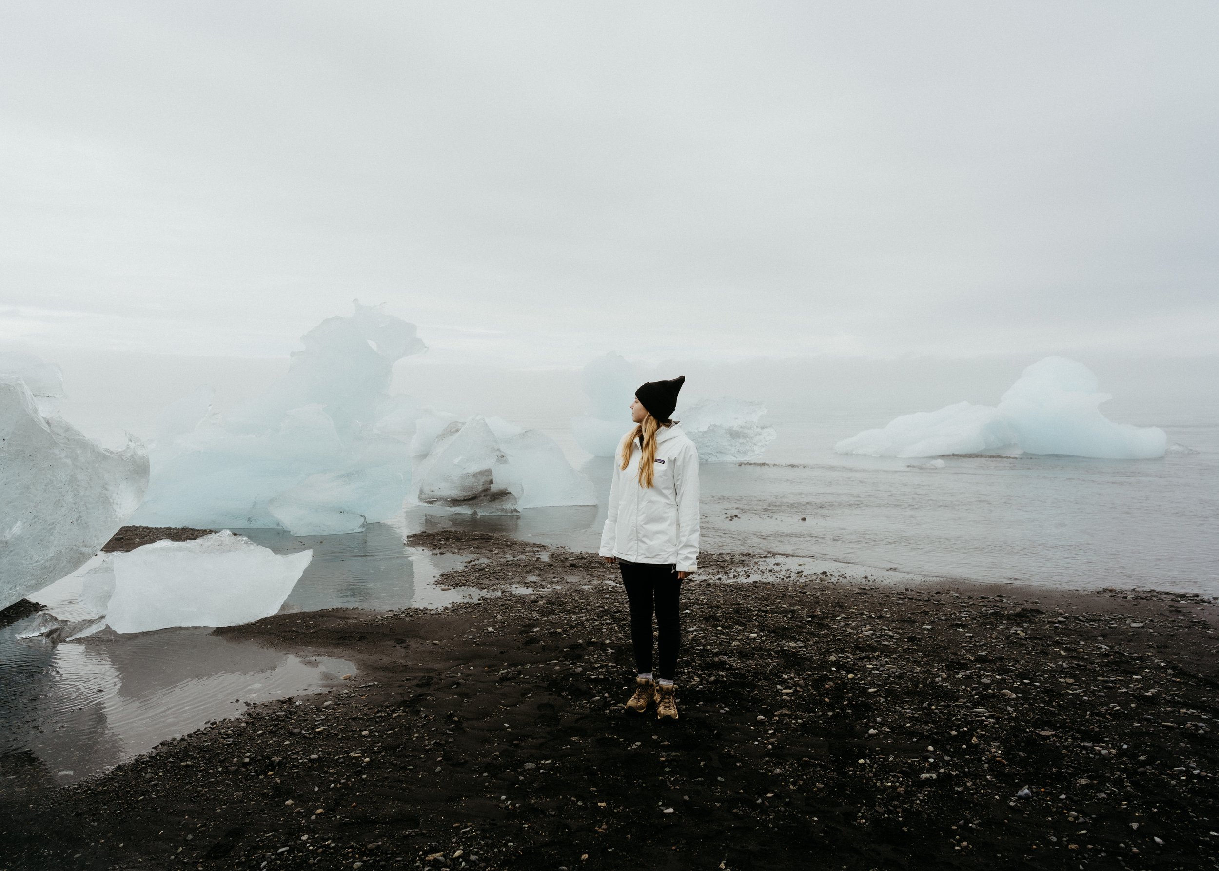 Iceland Elopement Photographer | Destination Wedding in Iceland | Glacial Black Sand Beach 