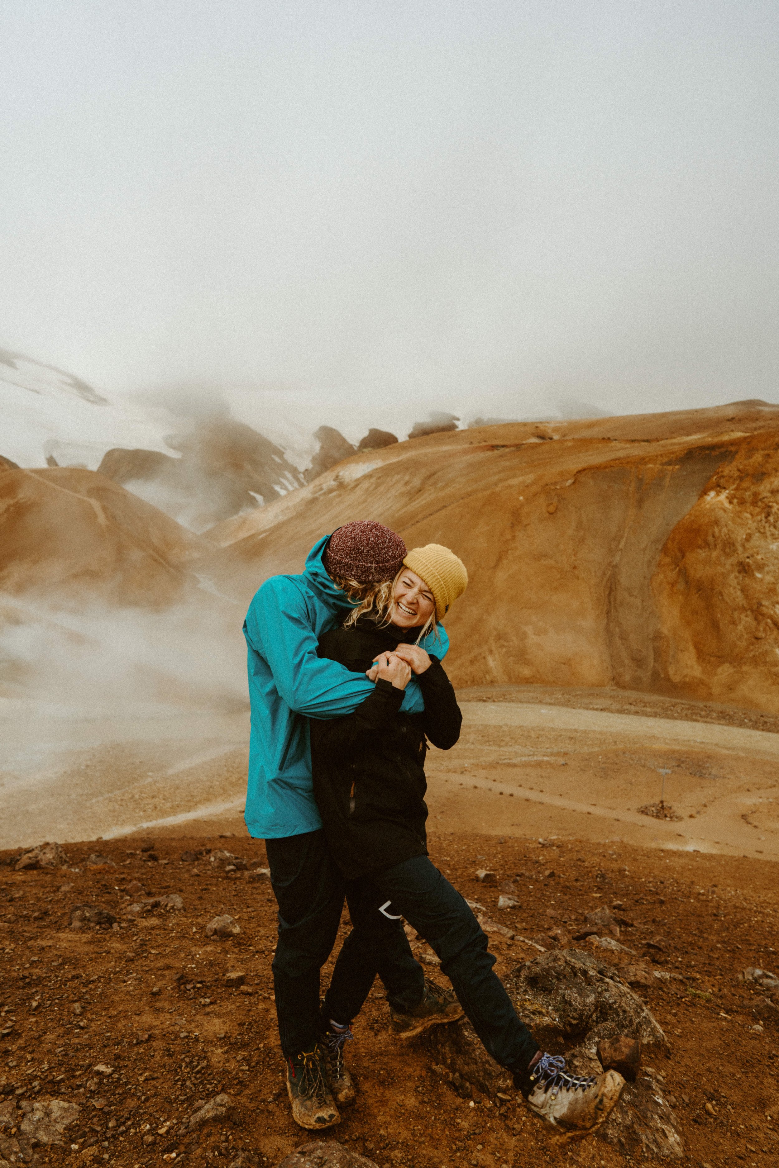 A colorful geothermal area in the Highlands.