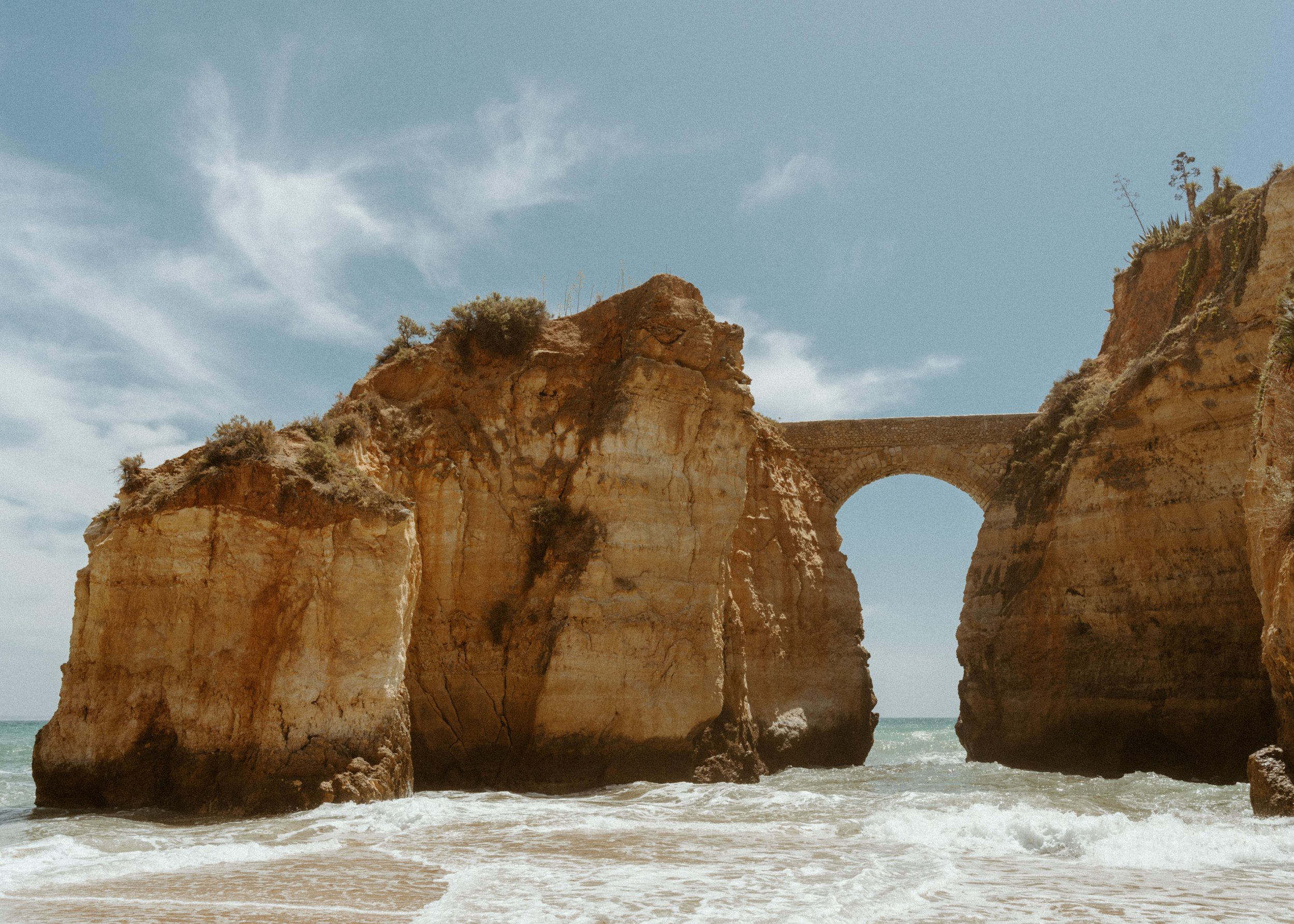 rock bridge at Student Beach, Lagos, Portugal