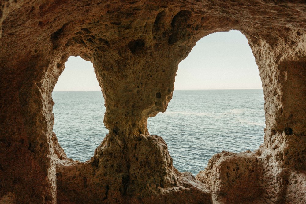 cave windows at Algor Seco in Portugal 