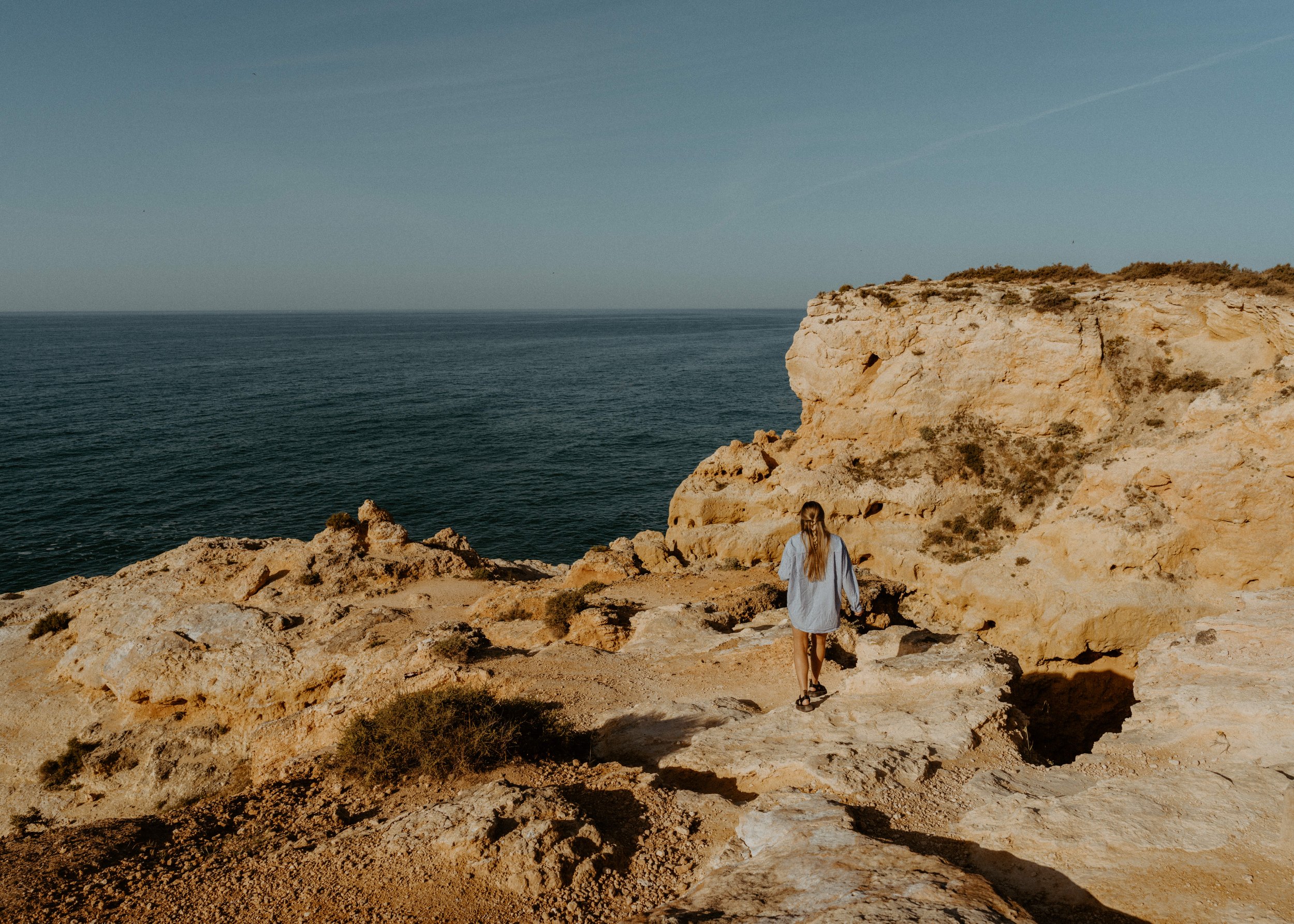 Algor Seco rocky cliff area on Algarve Coast