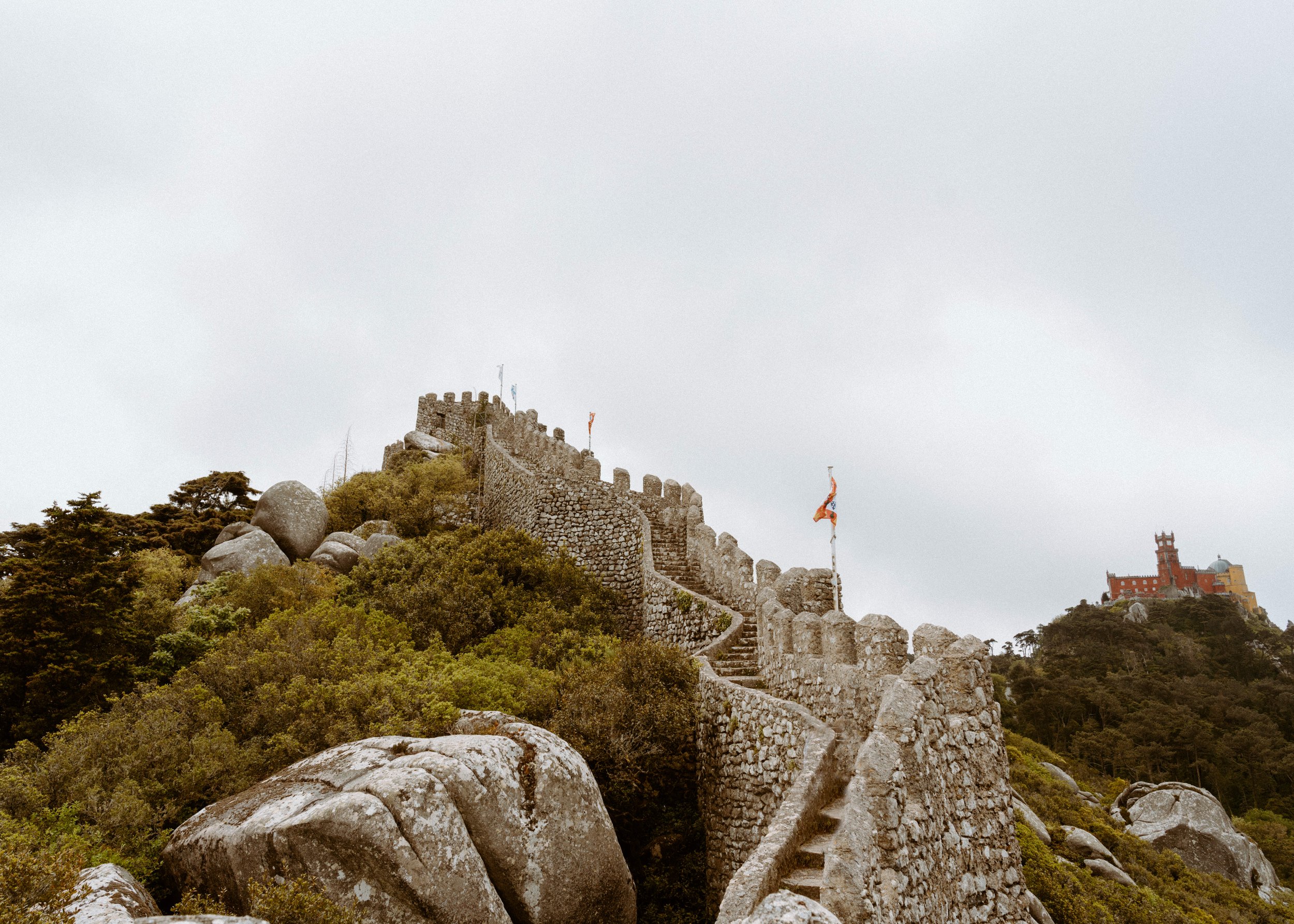view of castle of the moors sintra portugal
