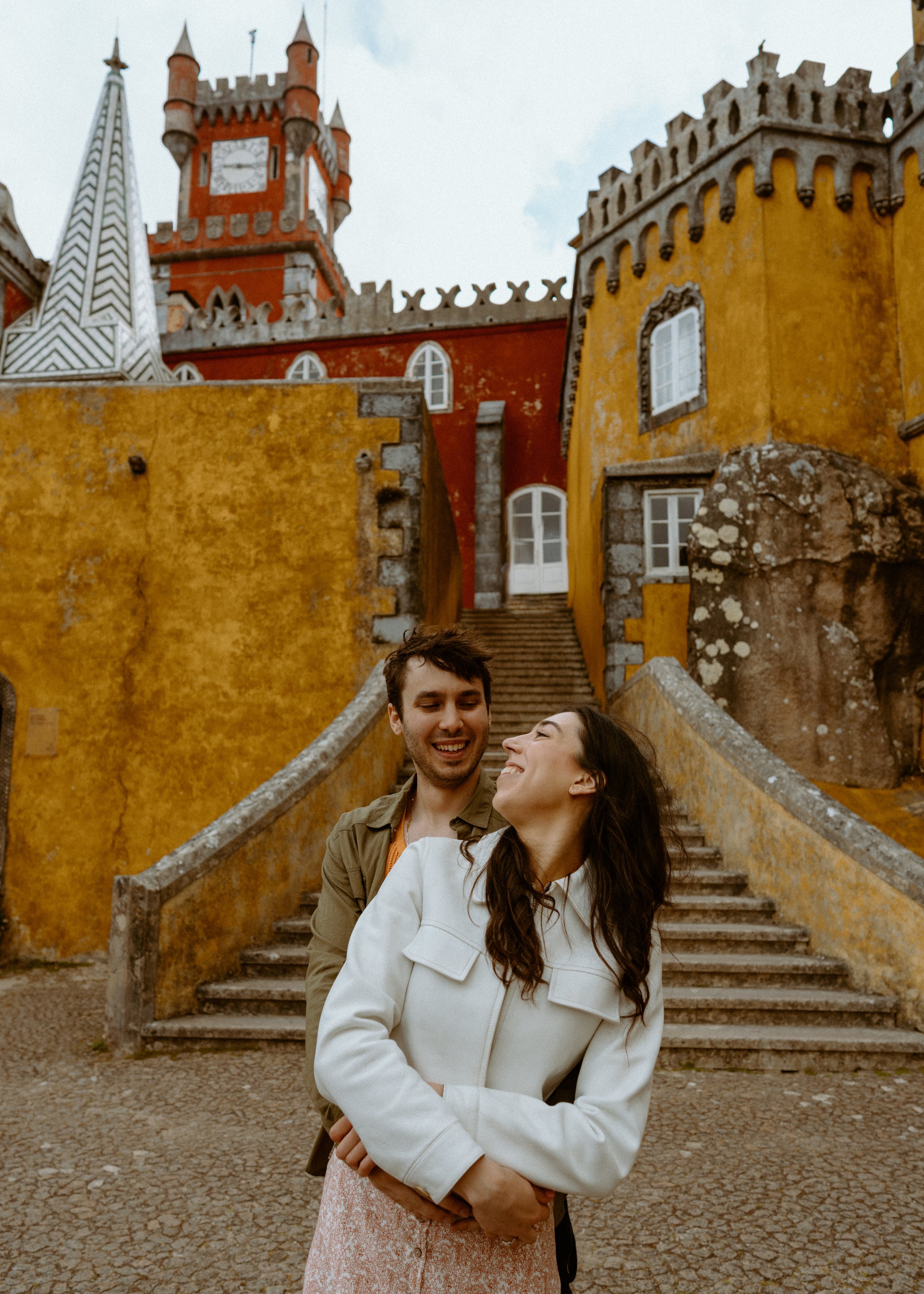 Pena Palace Couple Photos | Sintra Portugal Engagement Session | Destination Wedding and Elopement Photographer | Travel Photography 