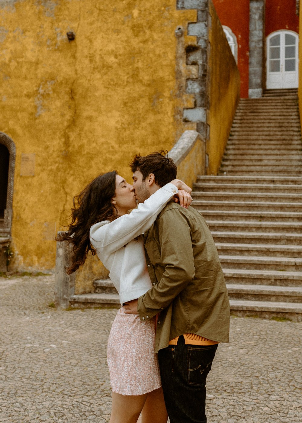 Pena Palace Couple Photos | Sintra Portugal Engagement Session | Destination Wedding and Elopement Photographer | Travel Photography 