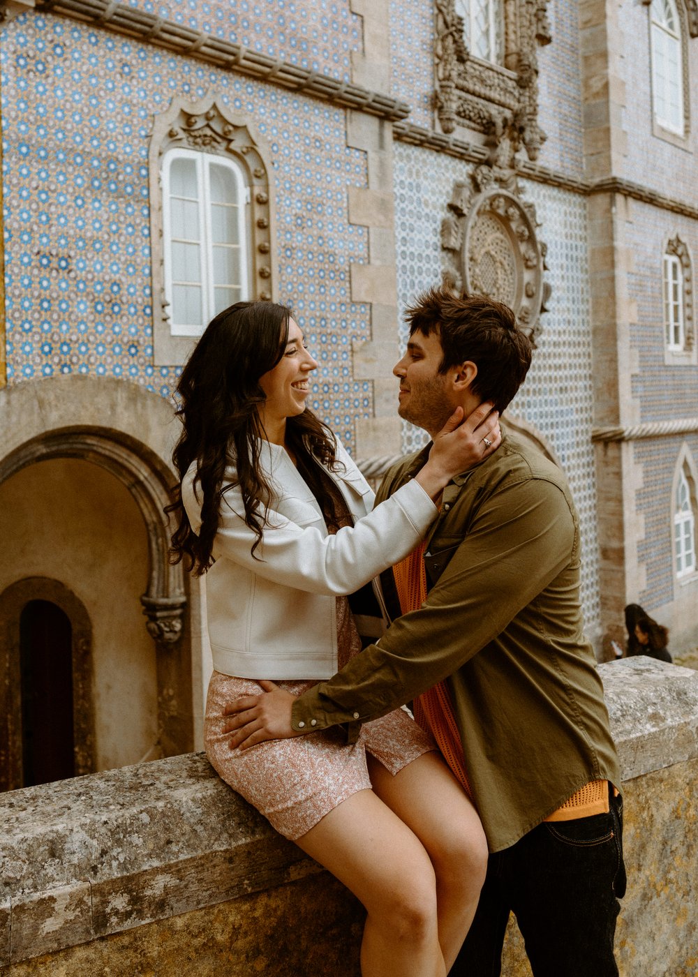 Pena Palace Couple Photos | Sintra Portugal Engagement Session | Destination Wedding and Elopement Photographer | Travel Photography 