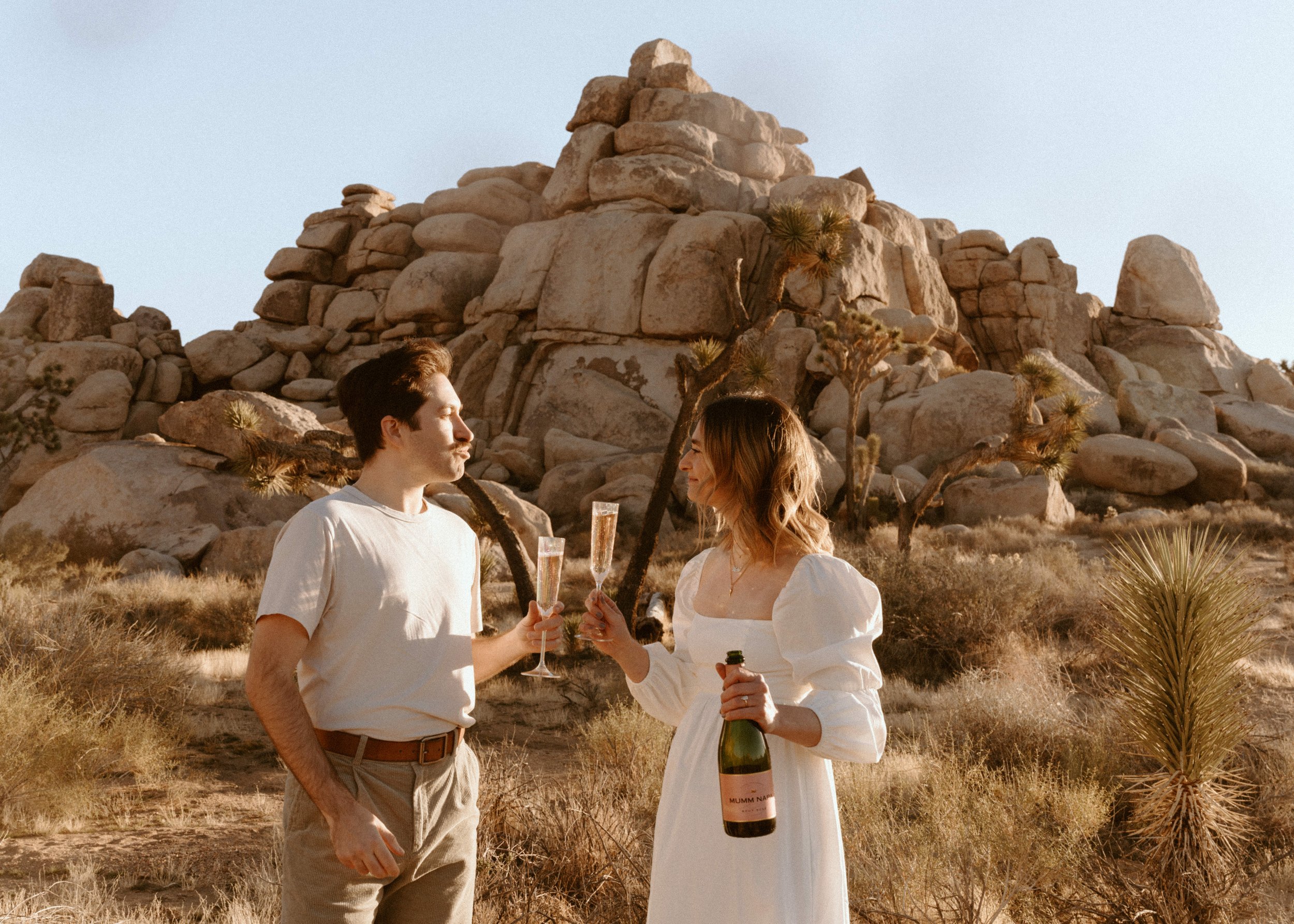 Cap Rock Engagement Session | Joshua Tree National Park | Couple Photography