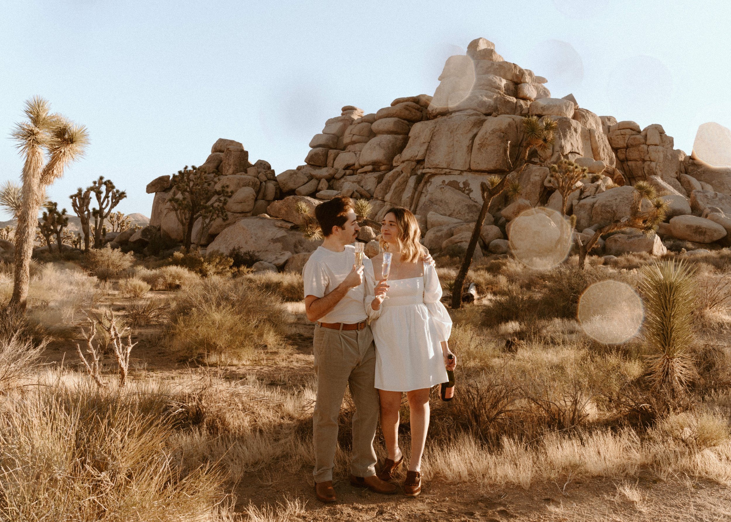 Cap Rock Engagement Session | Joshua Tree National Park | Couple Photography